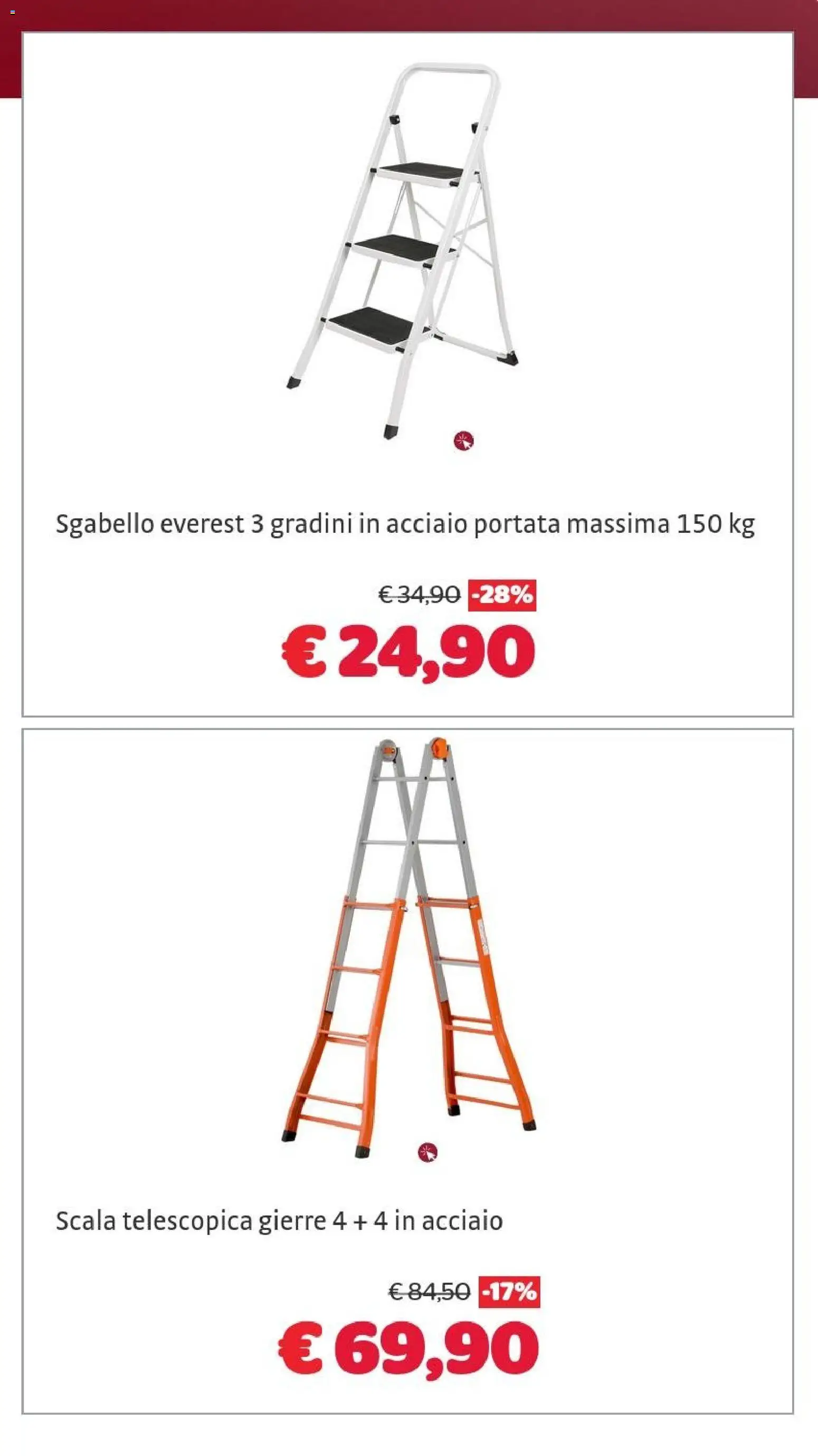 Volantino Brico Center del 02/09/2026 | Pagina: 21 | Prodotti: Sgabello, Scala