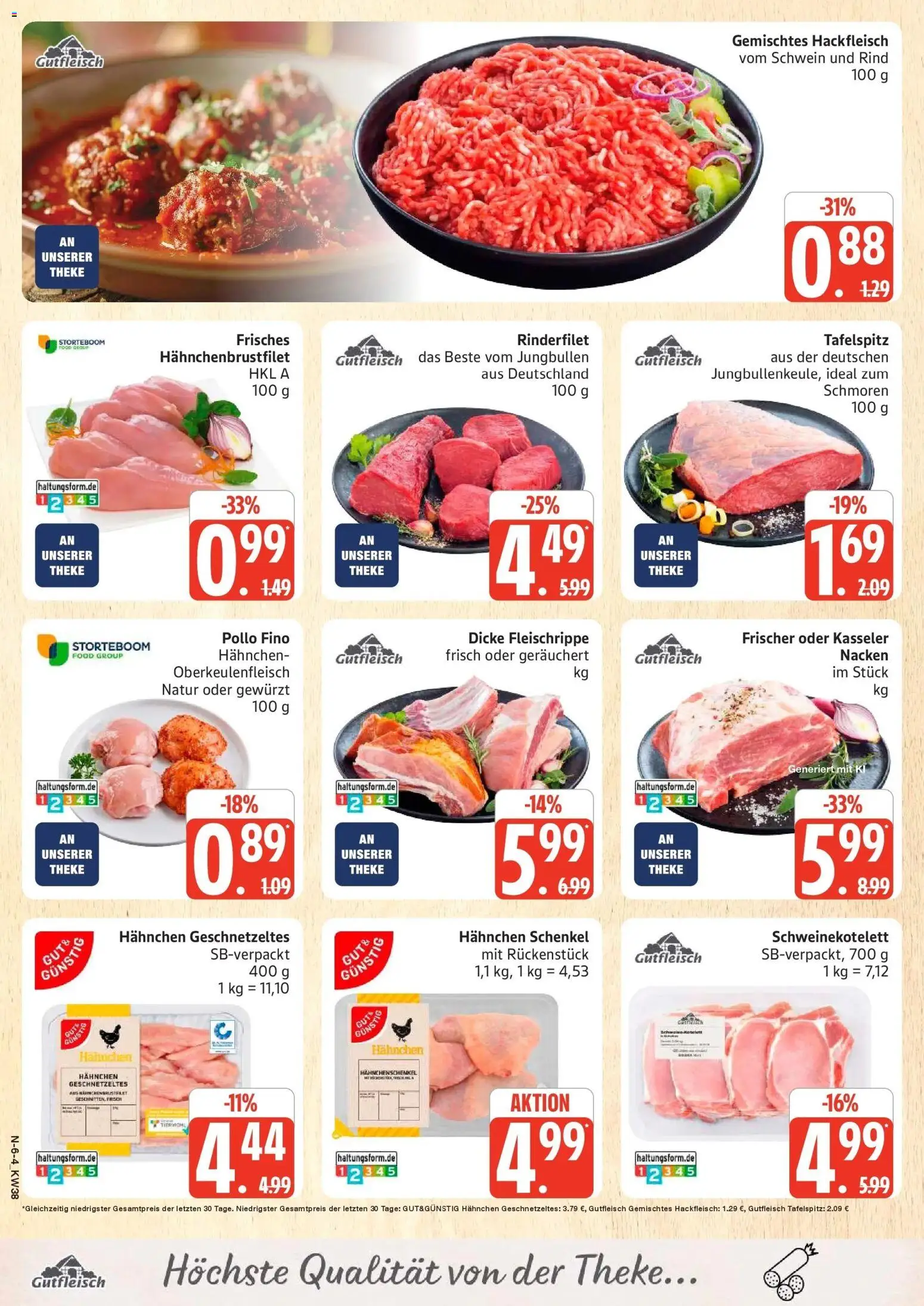 Marktkauf Prospekt Neuenkirchen (ab 14.09.2026) » Angebote online | Seite: 6 | Produkte: Hahnchen, Theke, Rinderfilet, Hackfleisch