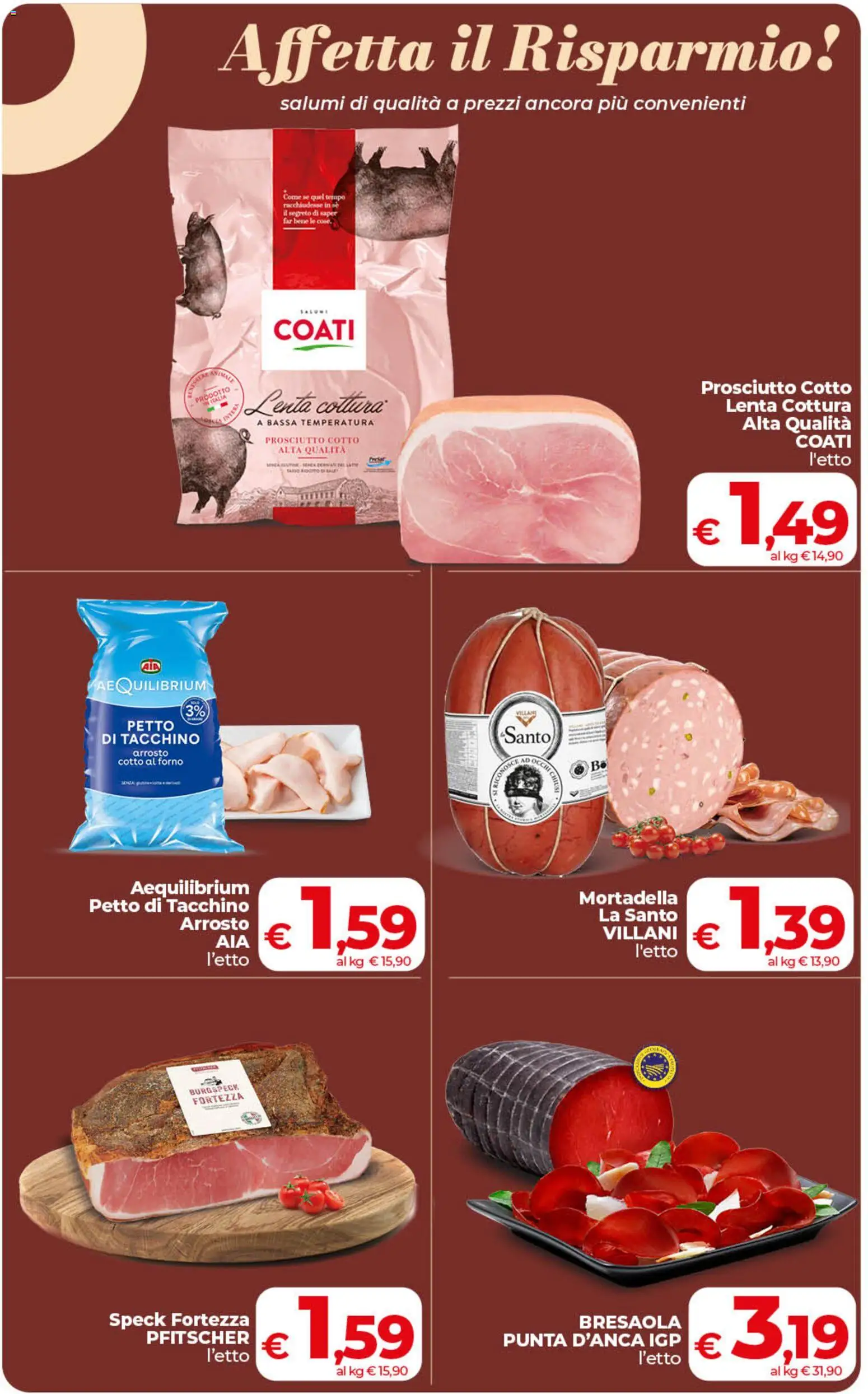 Volantino COOP del 19.05.2026 | Pagina: 11 | Prodotti: Speck, Prosciutto Cotto, Mortadella, Forno