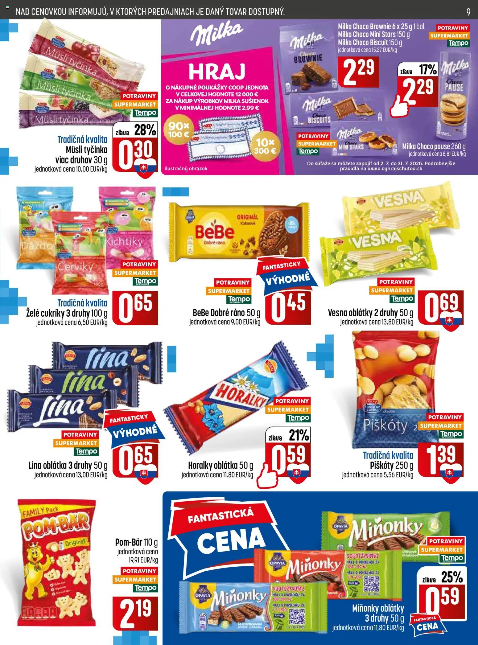 Nové COOP Jednota akcie – leták je platný od 02.07.2026 | Strana: 9