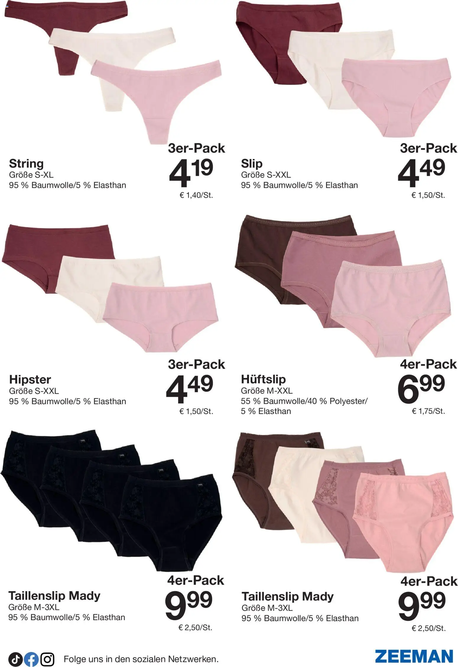Zeeman Prospekt – gültig ab 12.09.2026 | Seite: 17 | Produkte: String, Slip