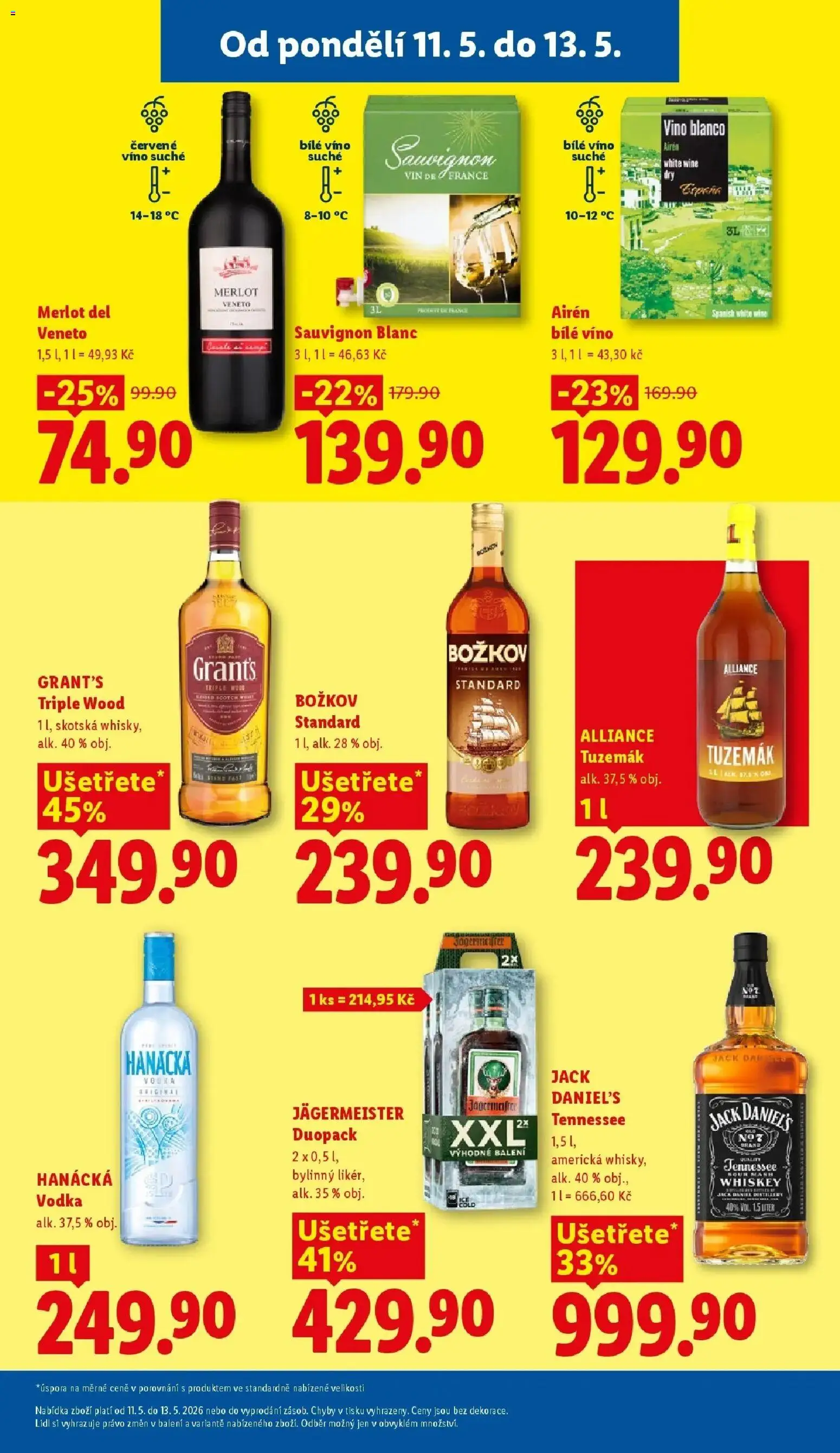 Lidl aktuální leták od 11.05.2026 | Strana: 27 | Produkty: Bílé víno, Víno, Whisky, Božkov