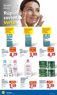 LIDL leidinys galioja nuo 2026.08.03 | Puslapis: 32 | Prekių: Kremas, Šveitiklis, Micelinis vanduo, Dezodorantas