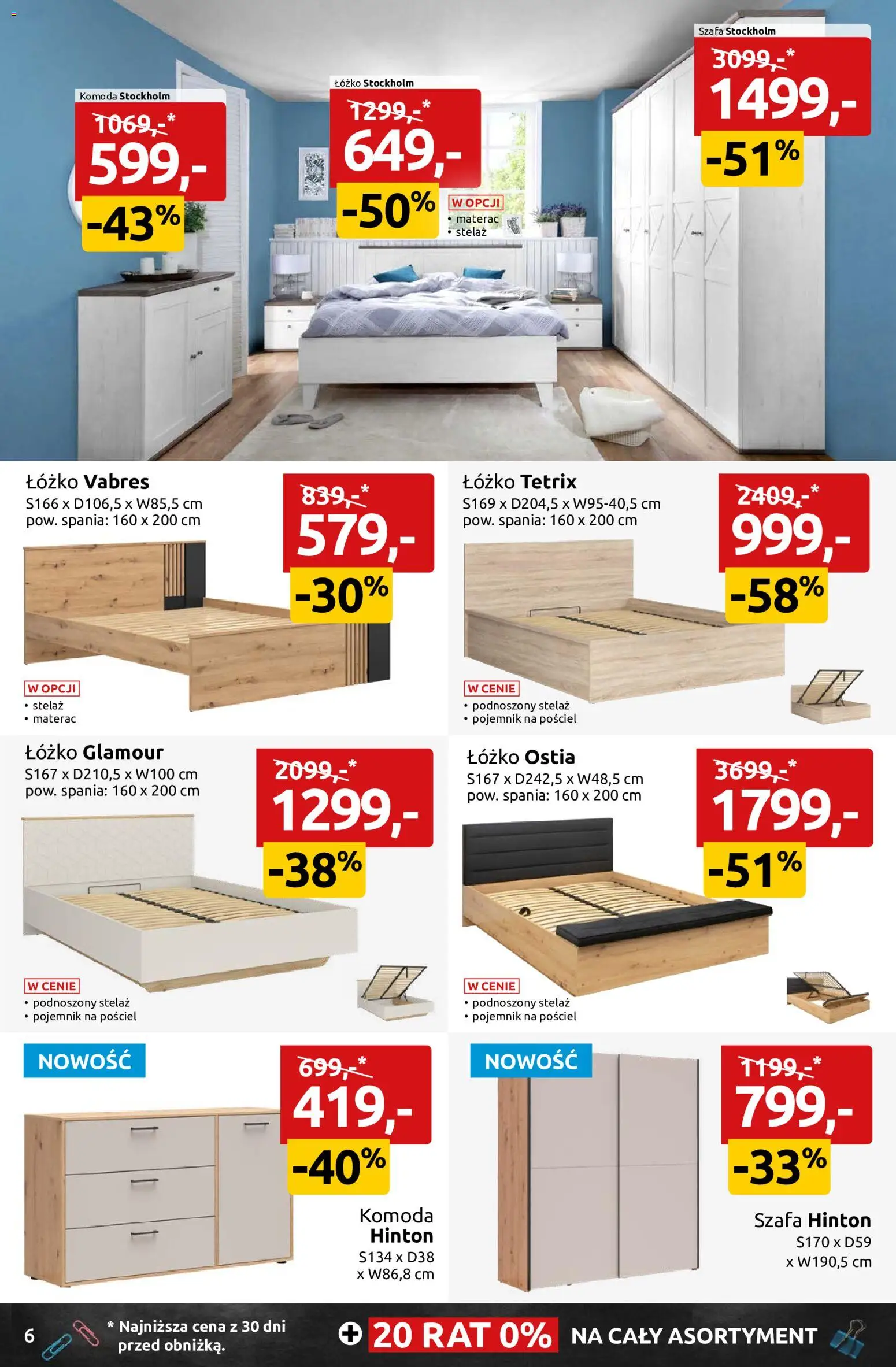 Black Red White promocje od 03.08.2026 | Strona: 6 | Produkty: Pościel, Materac, Szafa, Komoda