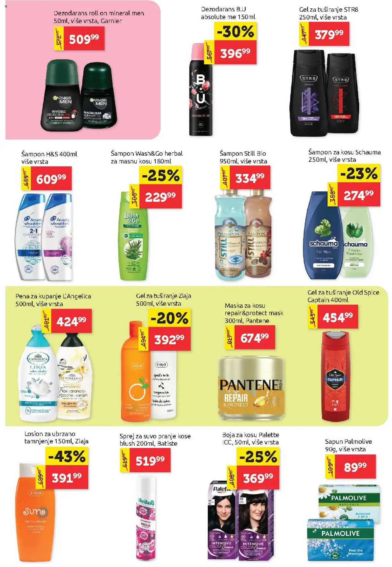 SuperVERO katalog - važi od 20.08.2026 | Strana: 20 | Proizvode: Pantene, Palmolive, Maska za kosu, Pena za kupanje