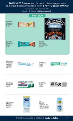 Anteprima del volantino DOK volantino Tutti In Campo IV Paniere valido a partire dal 12/10/2026 | Pagina: 9 | Prodotti: Cioccolato, Deodorante, Dentifricio, Arachidi