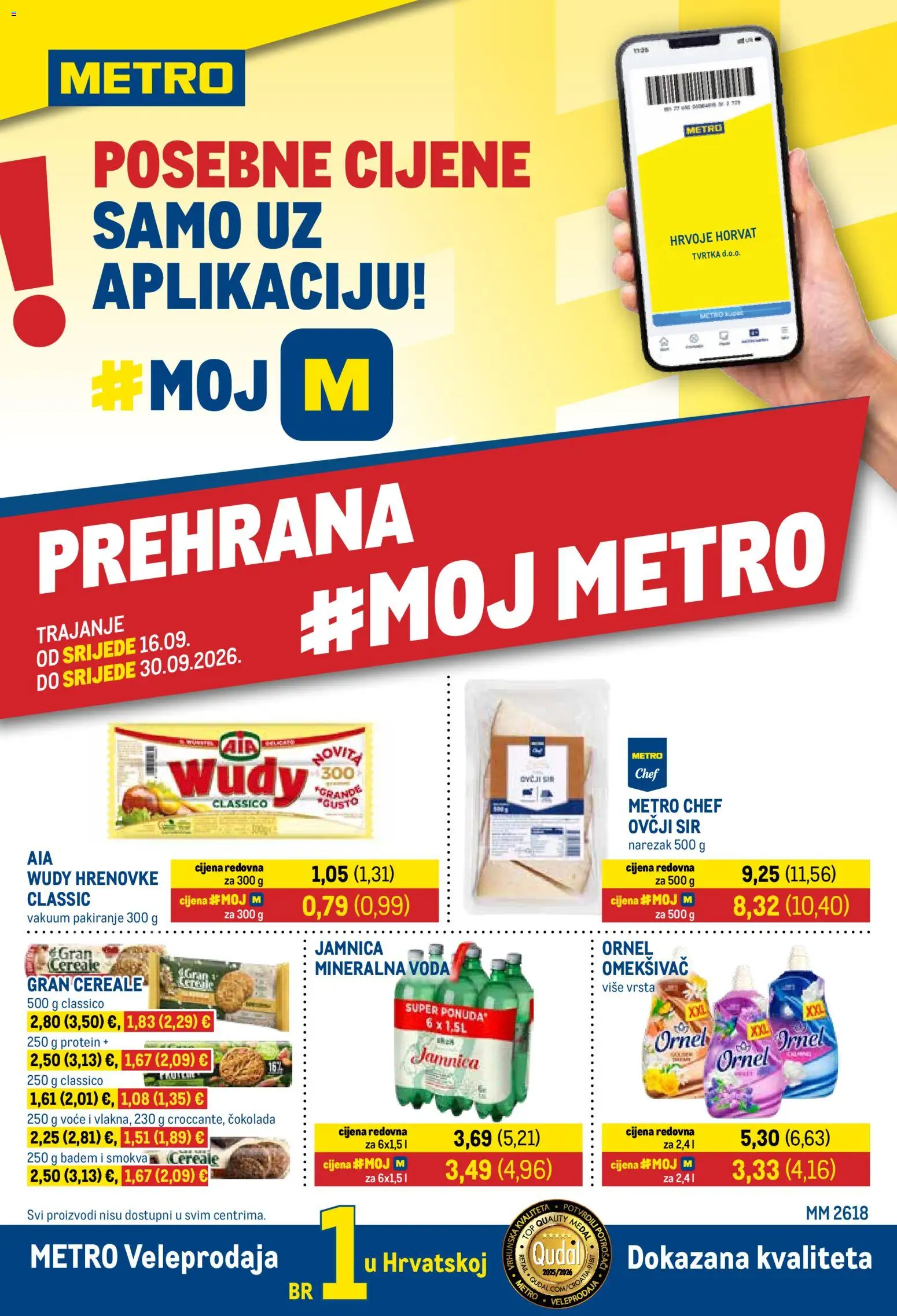 Metro Srijeda, 16 Rujna Akcije i Popusti