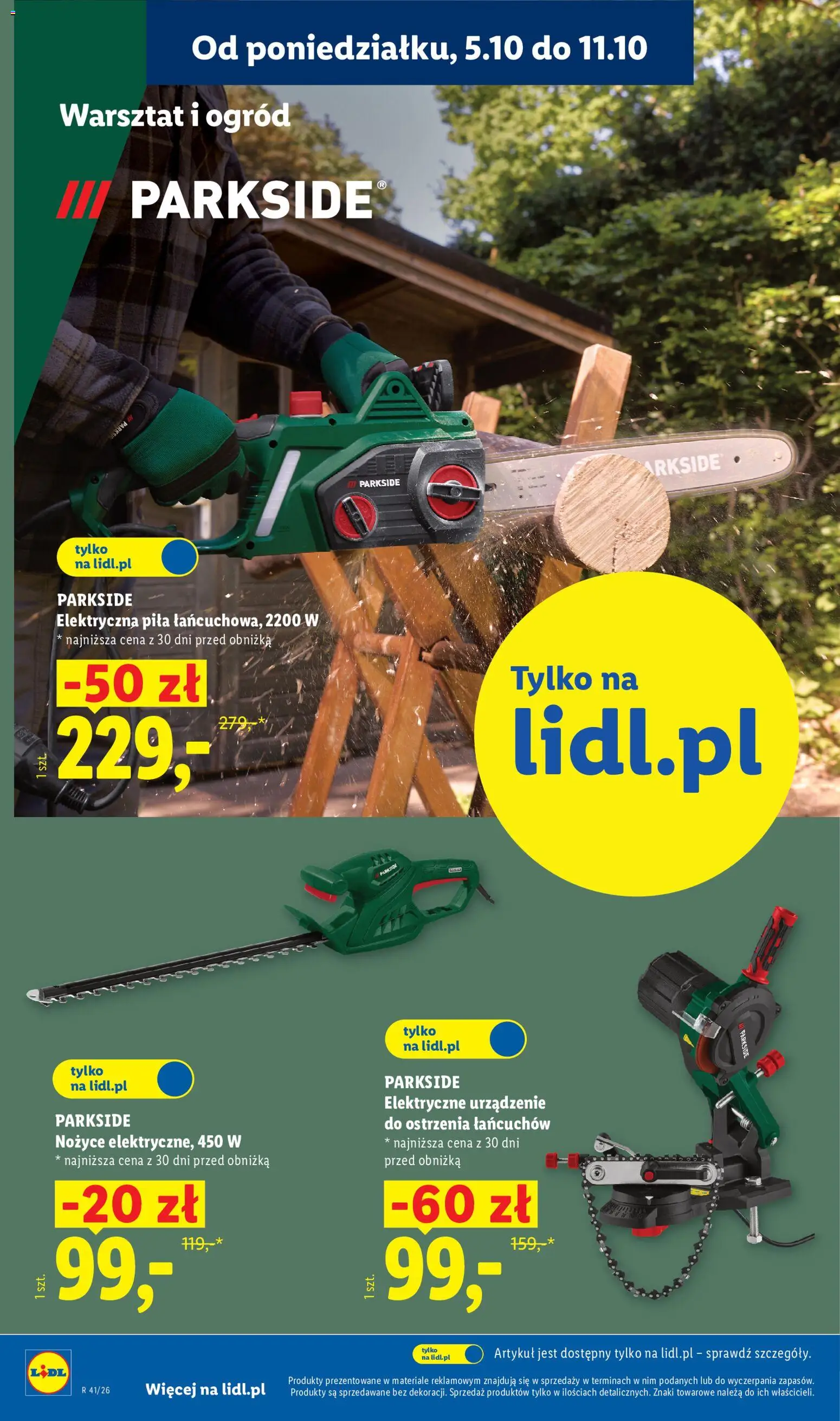 Lidl Polsko katalog od 05.10.2026 | Strana: 30 | Produkty: Parkside, Pila