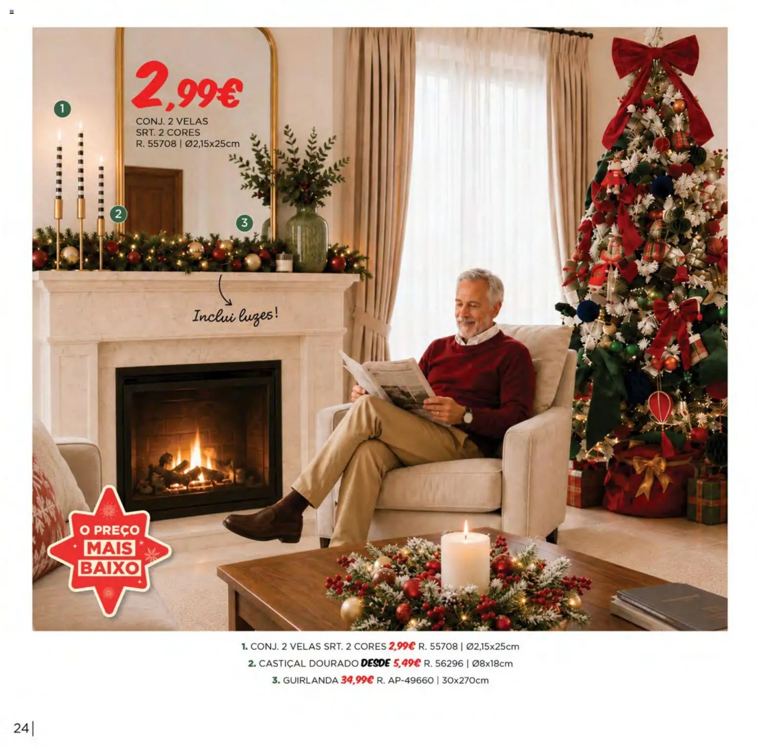 Espaço Casa Catálogo de Natal 2026 │ válido de 06/10/2026 | Página: 24 | Produtos: Velas