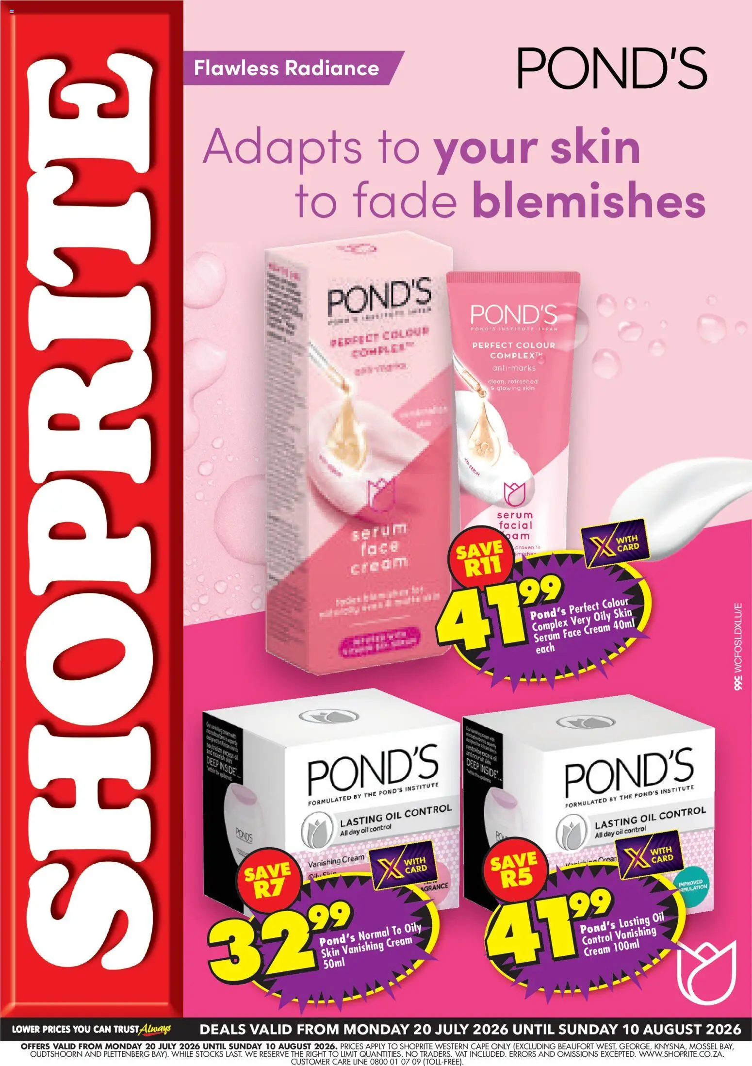 New Shoprite catalogue – valid from 20/07/2026 | Page: 1 | Products: Serum, Oil, Cream