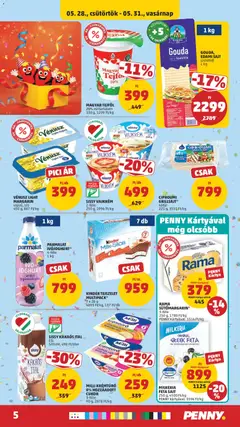 MILLI KRÉMTÚRÓ, 0% HOZZÁADOTT CUKOR 3-féle 90 g, 2878 Ft/kg - amely érvényes a következő dátumtól: 28.05.2026 | Oldal: 7