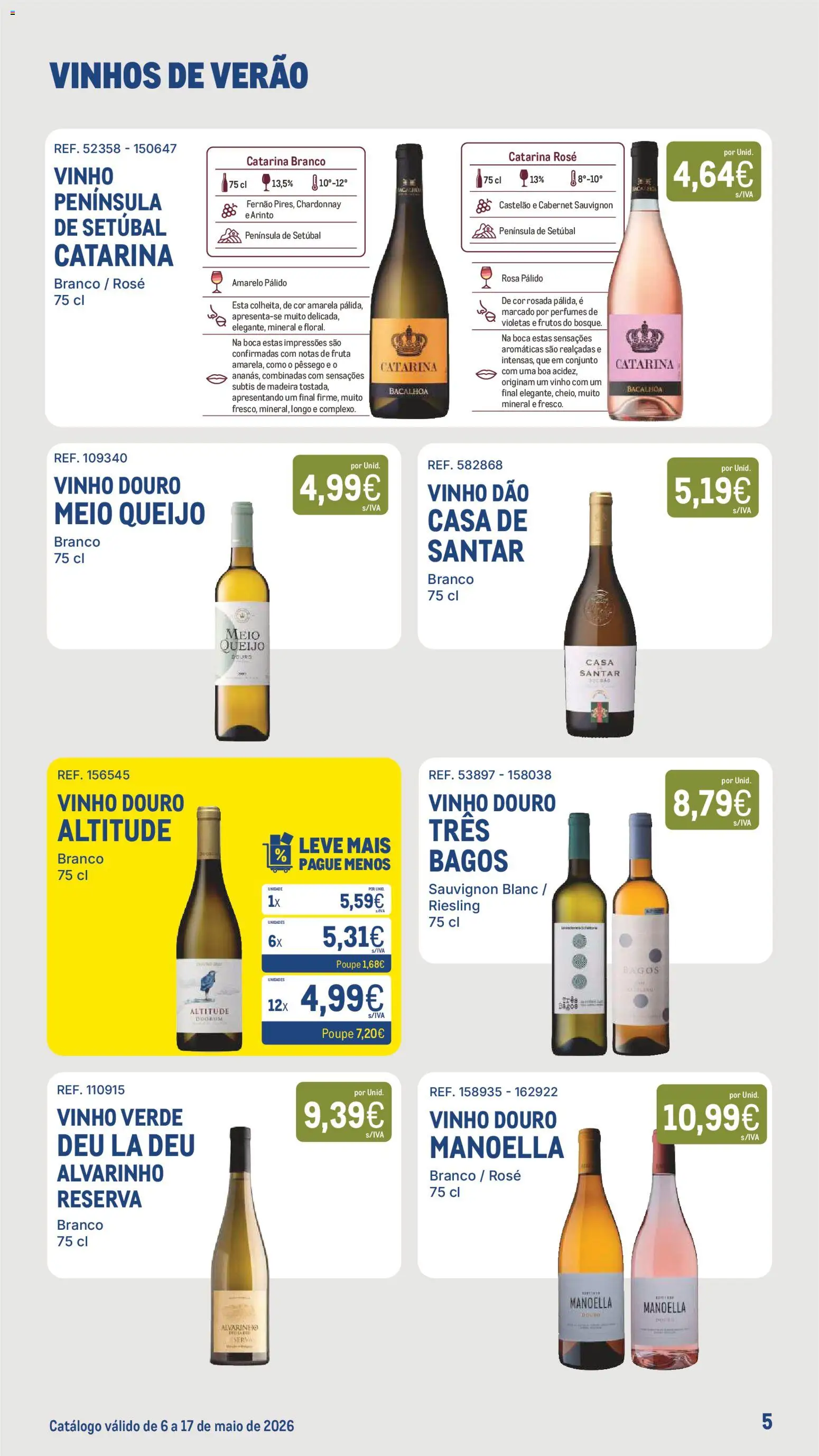 Makro - Especial Vinhos de Verão │ válido de 06.05.2026 | Página: 5 | Produtos: Perfumes, Queijo, Vinho