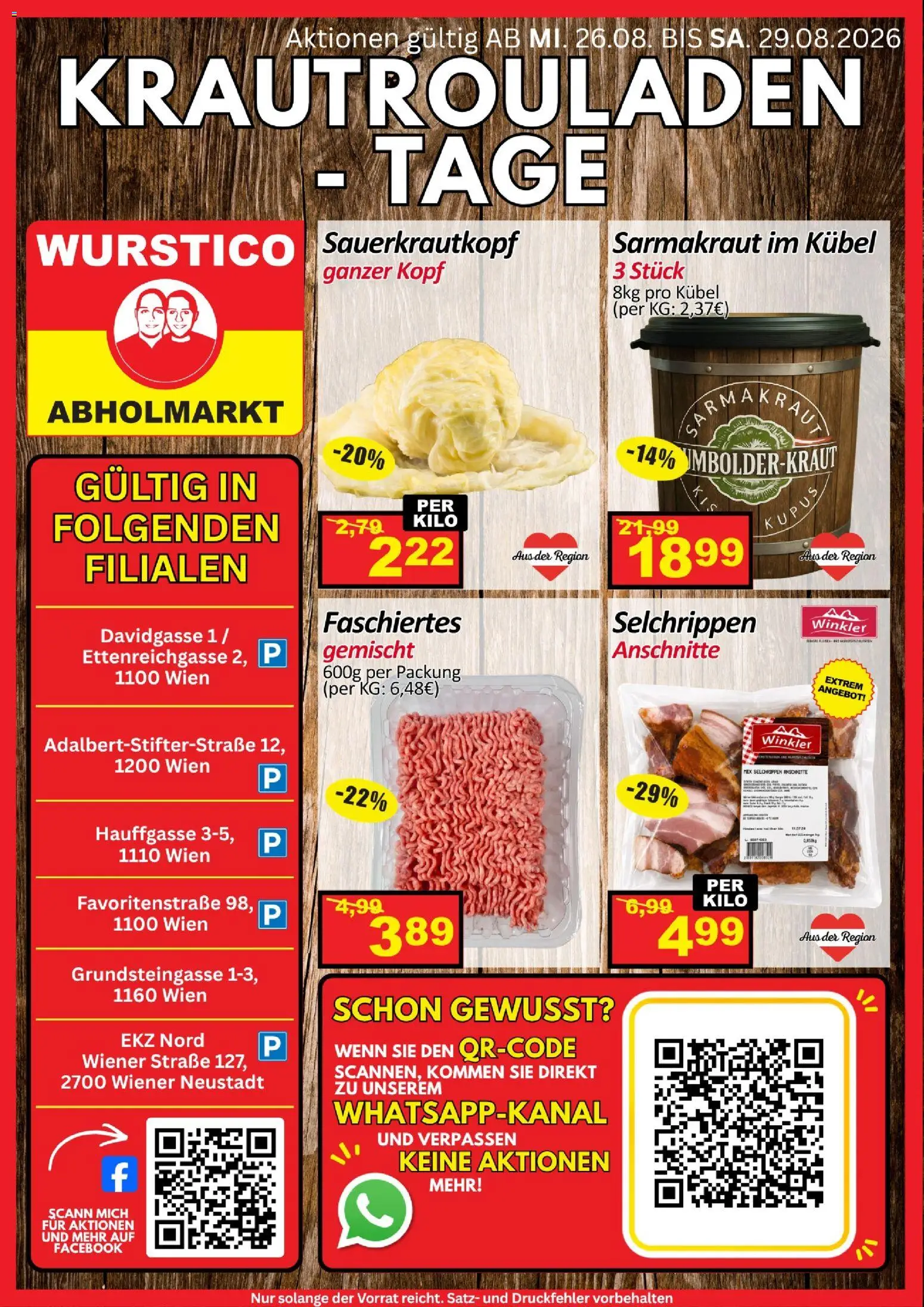 Wurstico Abholmarkt Krautrouladen - Tage gültig ab 26.08.2026 | Seite: 1