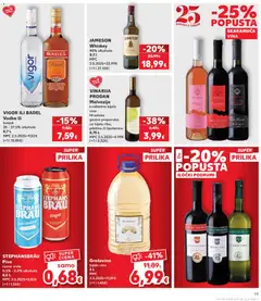 JAMESON Whiskey, 40% alkohola 0,7 l - Pregled kataloga iz trgovine Kaufland, vrijedi od 20.05.2026 | Stranica: 19