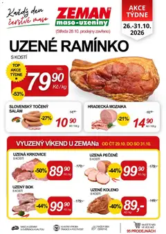 Náhled letáku Prodejny Zeman aktuální leták od 26.10.2026
