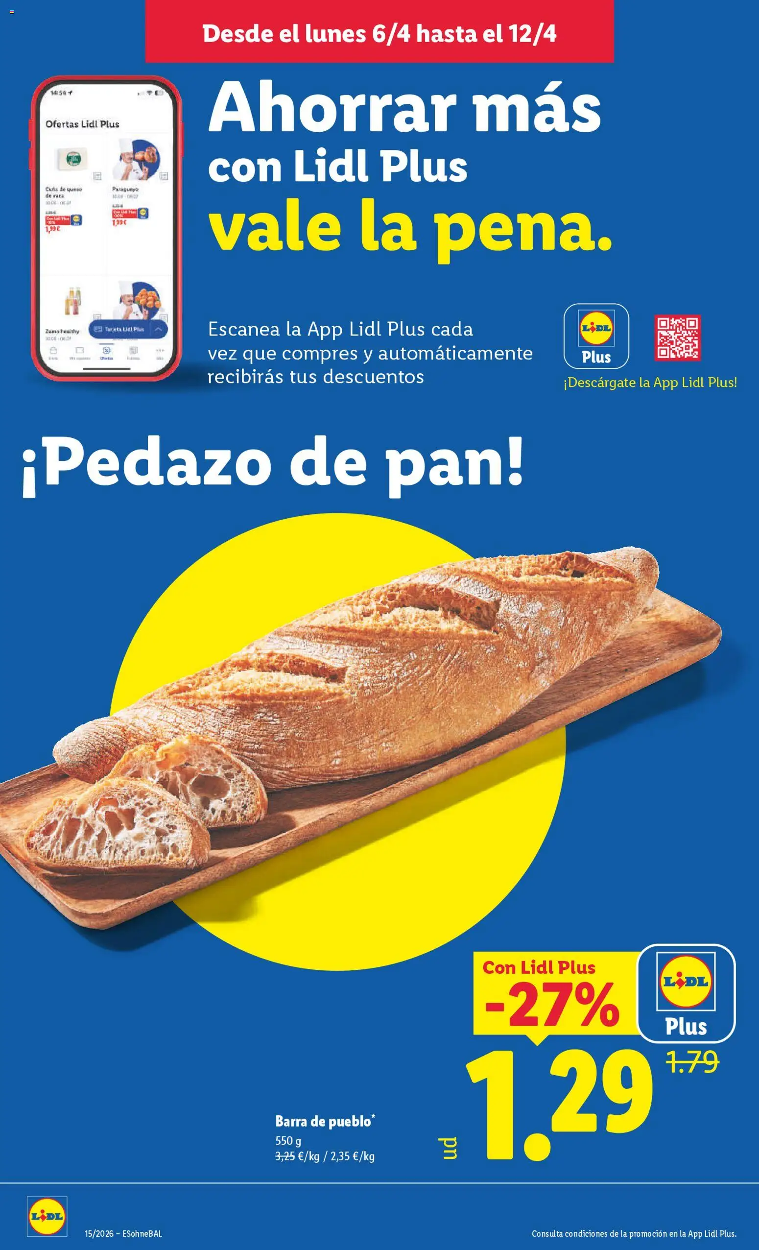 Lidl folleto │ válido desde el 06.04.2026 | Página: 22 | Productos: Queso, Pan, Ροζ πιπέρι, Cuna