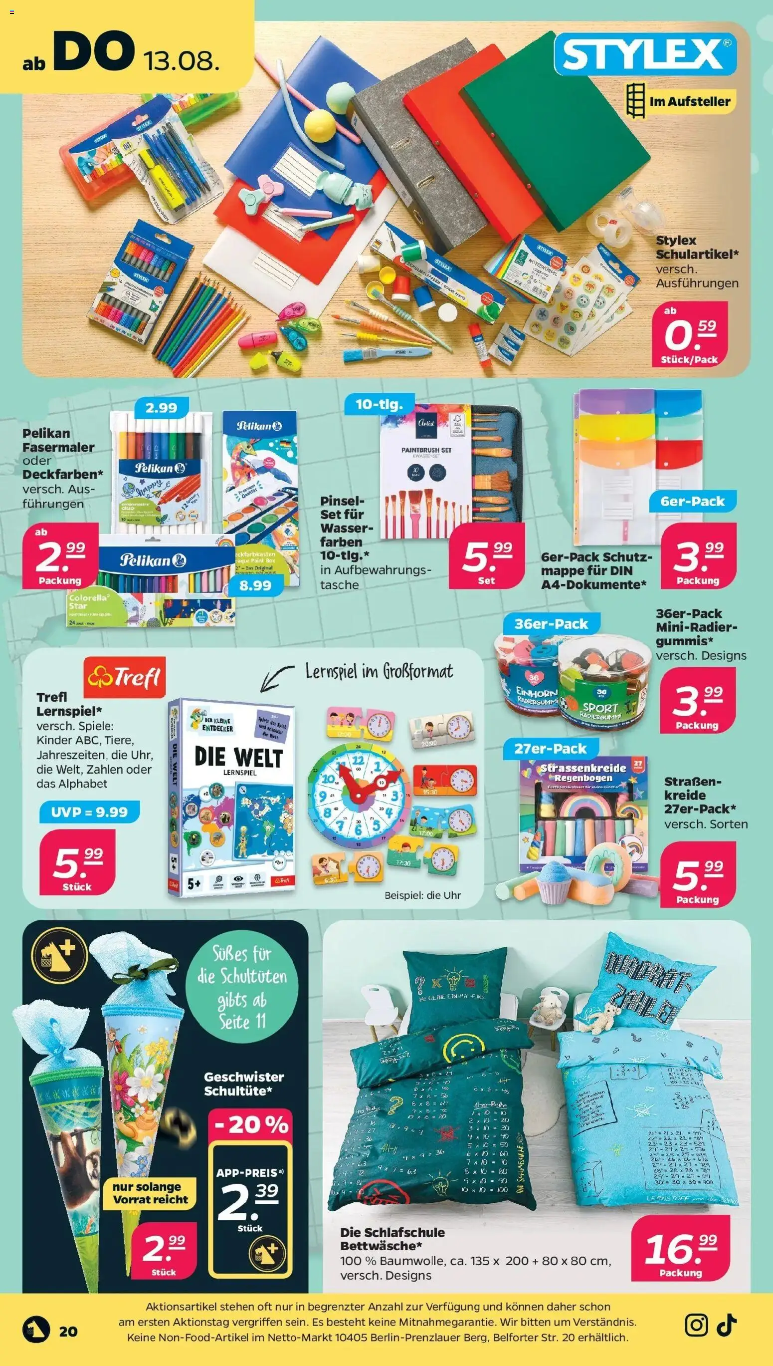 Netto - Netto APS : Wochenangebote ab 10.08.2026 → Angebote nächste Woche | Seite: 24 | Produkte: Spiel, Tasche, Box, Uhr