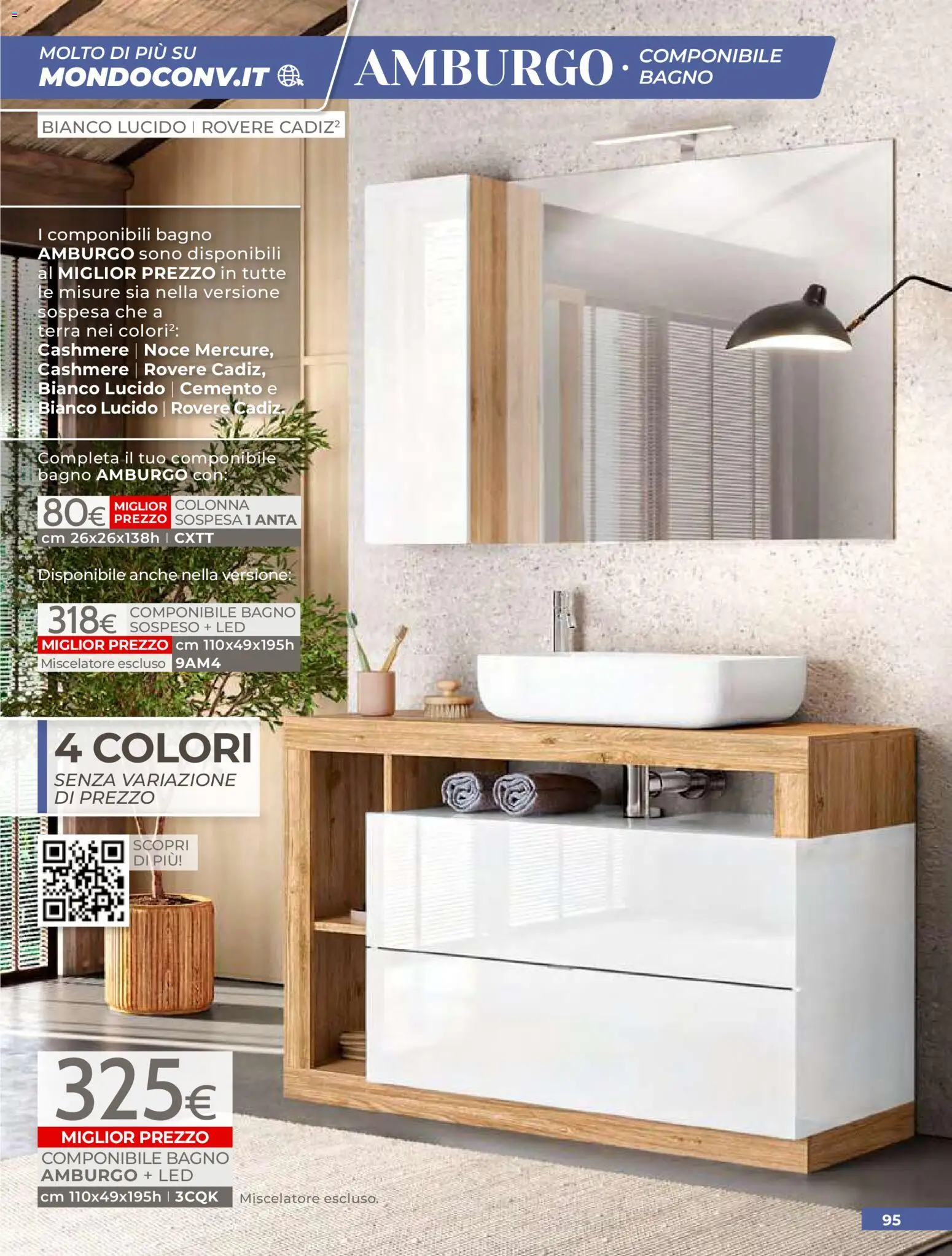Volantino Mondo Convenienza del 01.04.2026 | Pagina: 97 | Prodotti: Miscelatore, Bagno, Terra