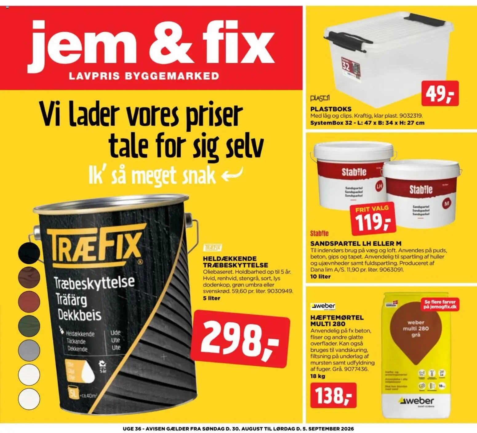Jem & fix tilbudsavis – gyldig fra 30/08/2026 | Side: 1