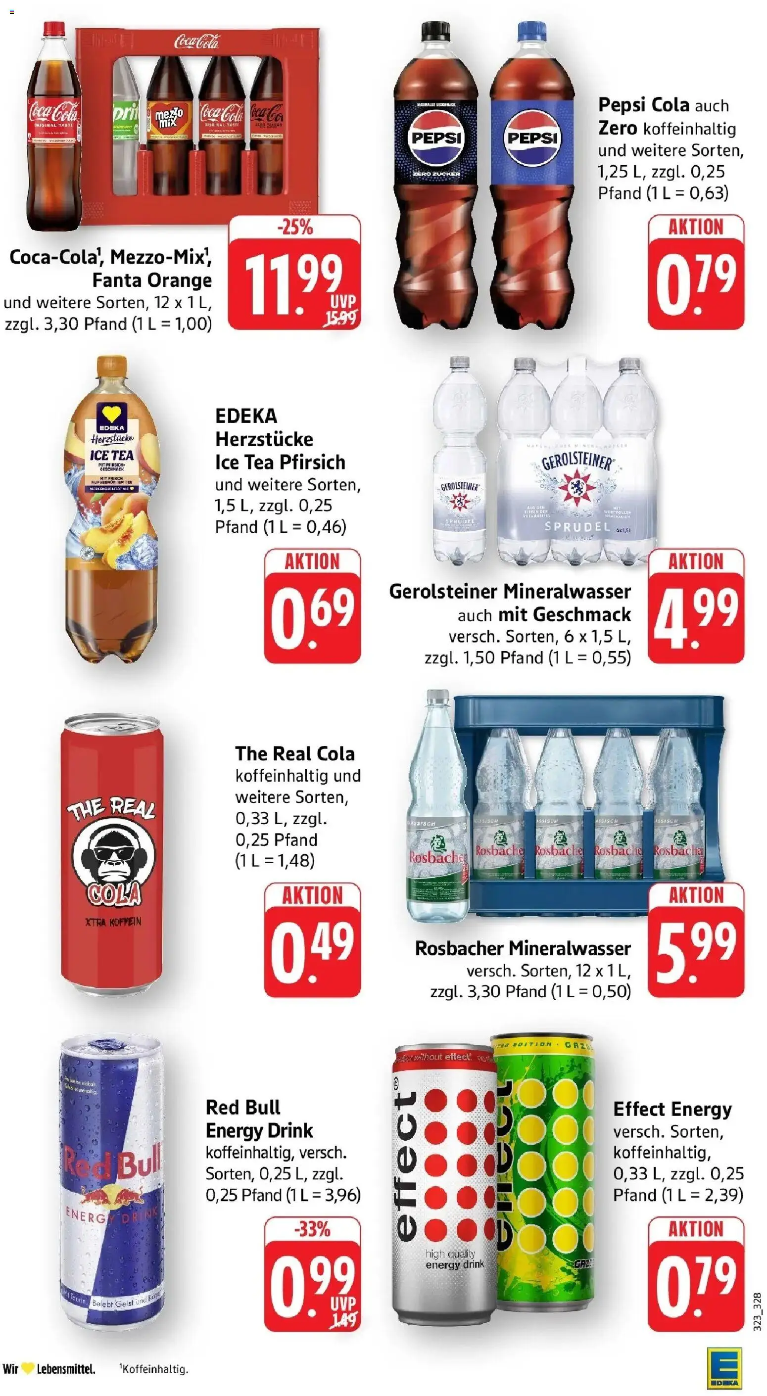 Edeka Prospekt Schöllkrippen (ab 31.08.2026) » Angebote Online | Seite: 32 | Produkte: Red bull, Cola, Energy, Pfirsich
