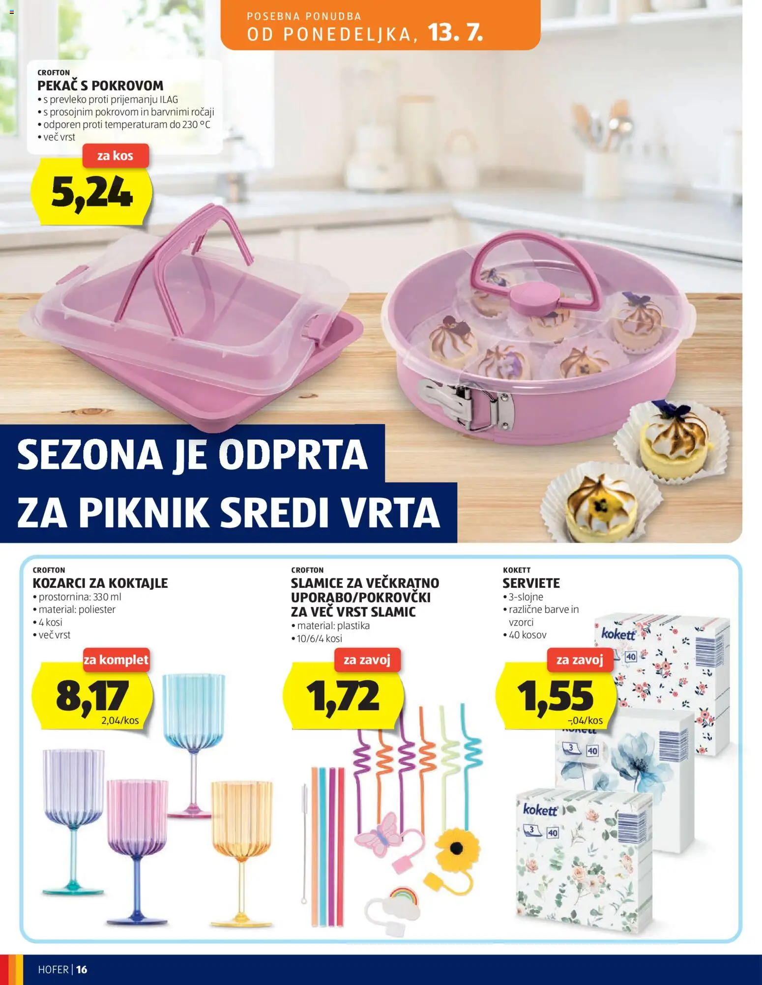 Hofer SI katalog | vrijedi od 08.07.2026 | Stranica: 16