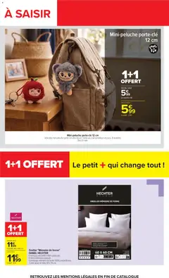 Carrefour - Prévisualisation de Mini-peluche porte-clé 12 cm, Adorable mini-peluche porte-clé ultra-douce ! Idéal pour personnaliser vos sacs. 8 modèles. valide à partir de 17/08/2026 | Page: 61 | Produits: Porte-clé, Enveloppe, Oreiller
