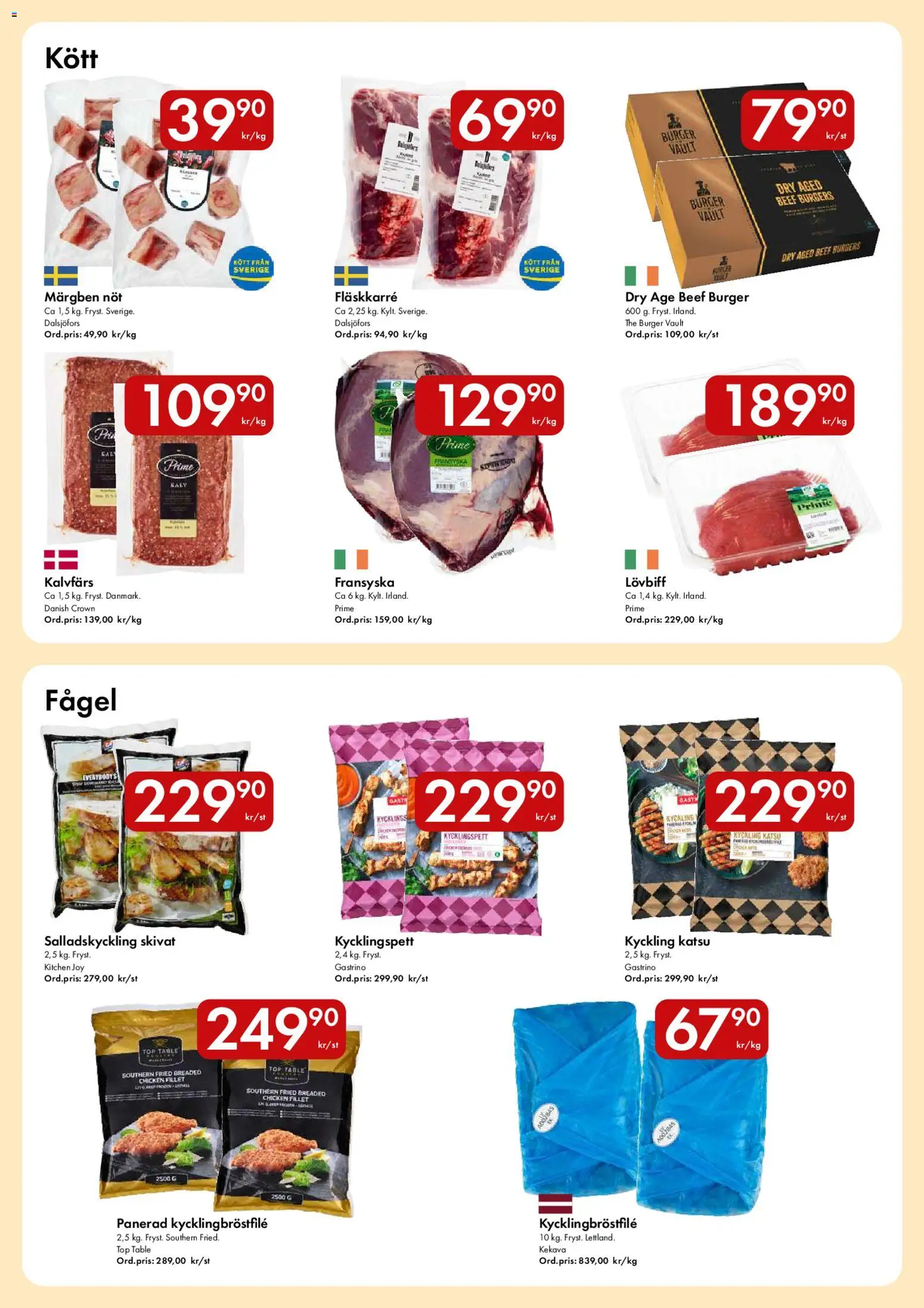 Hypermarkety reklamblad aktuell från 29/06/2026 | Sida: 2 | Produkter: Lövbiff