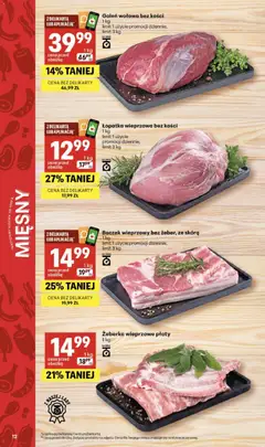 Pogląd oferty "Delikatesy Centrum gazetka" - ważna od 07.05.2026 | Strona: 12 | Produkty: Boczek wieprzowy, Delikatesy, Boczek, Łopatka wieprzowa