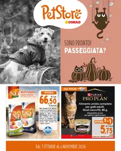 Anteprima del volantino Conad volantino PetStore Lazio valido a partire dal 07/10/2026