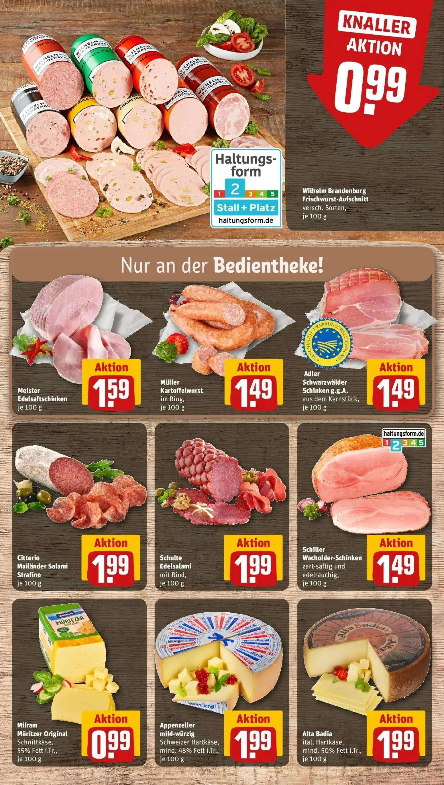 Rewe Prospekt Ranstadt	 – gültig ab 12.04.2026 | Seite: 7 | Produkte: Milram, Salami, Schinken