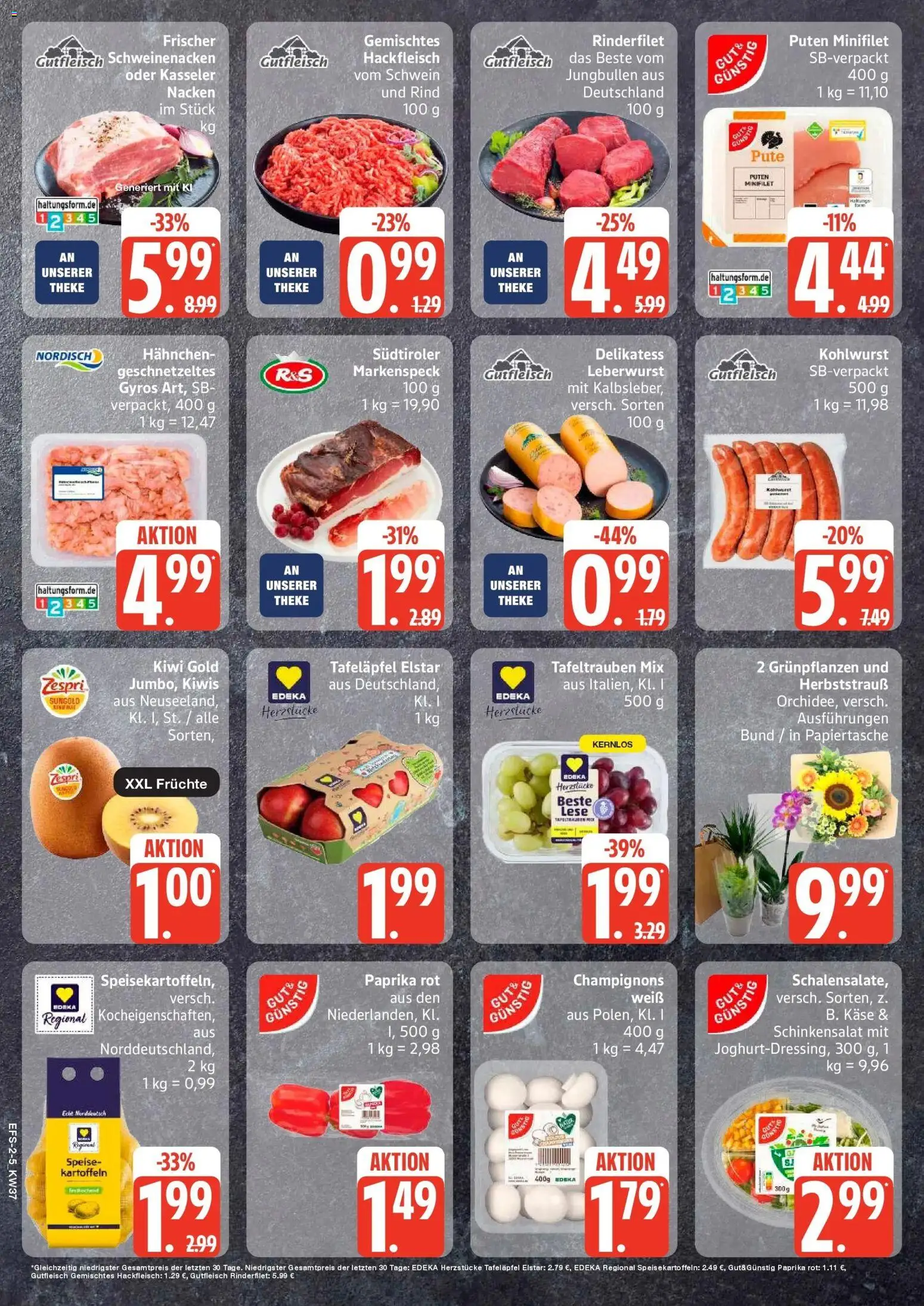 Edeka Prospekt Ostseebad Prerow (ab 07.09.2026) » Angebote Online | Seite: 2 | Produkte: Hahnchen, Rinderfilet, Kartoffeln, Hackfleisch