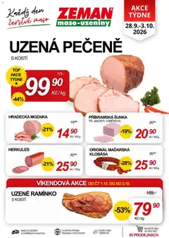 Náhled letáku Prodejny Zeman leták od 28.09.2026