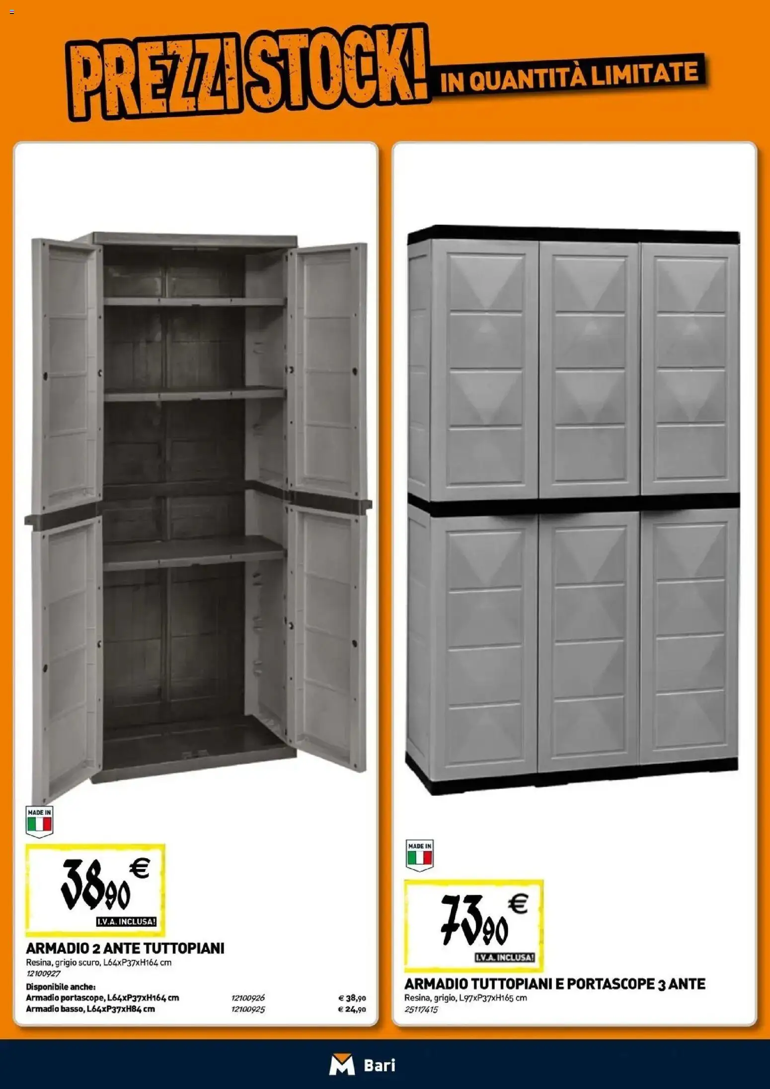 Nuovo TECNOMAT catalogo Bari dal 24/09/2026 > offerte anteprima 🛍️ | Pagina: 17 | Prodotti: Armadio