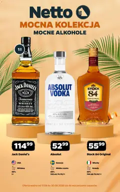 Pogląd oferty "Netto gazetka - Mocne alkohole" - ważna od 17.08.2026