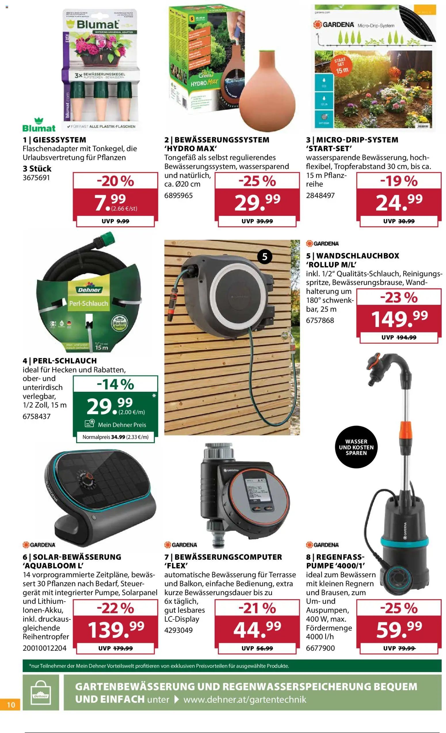 Dehner Flugblatt gültig ab 24.06.2026 | Seite: 10 | Produkte: Wasser, Adapter
