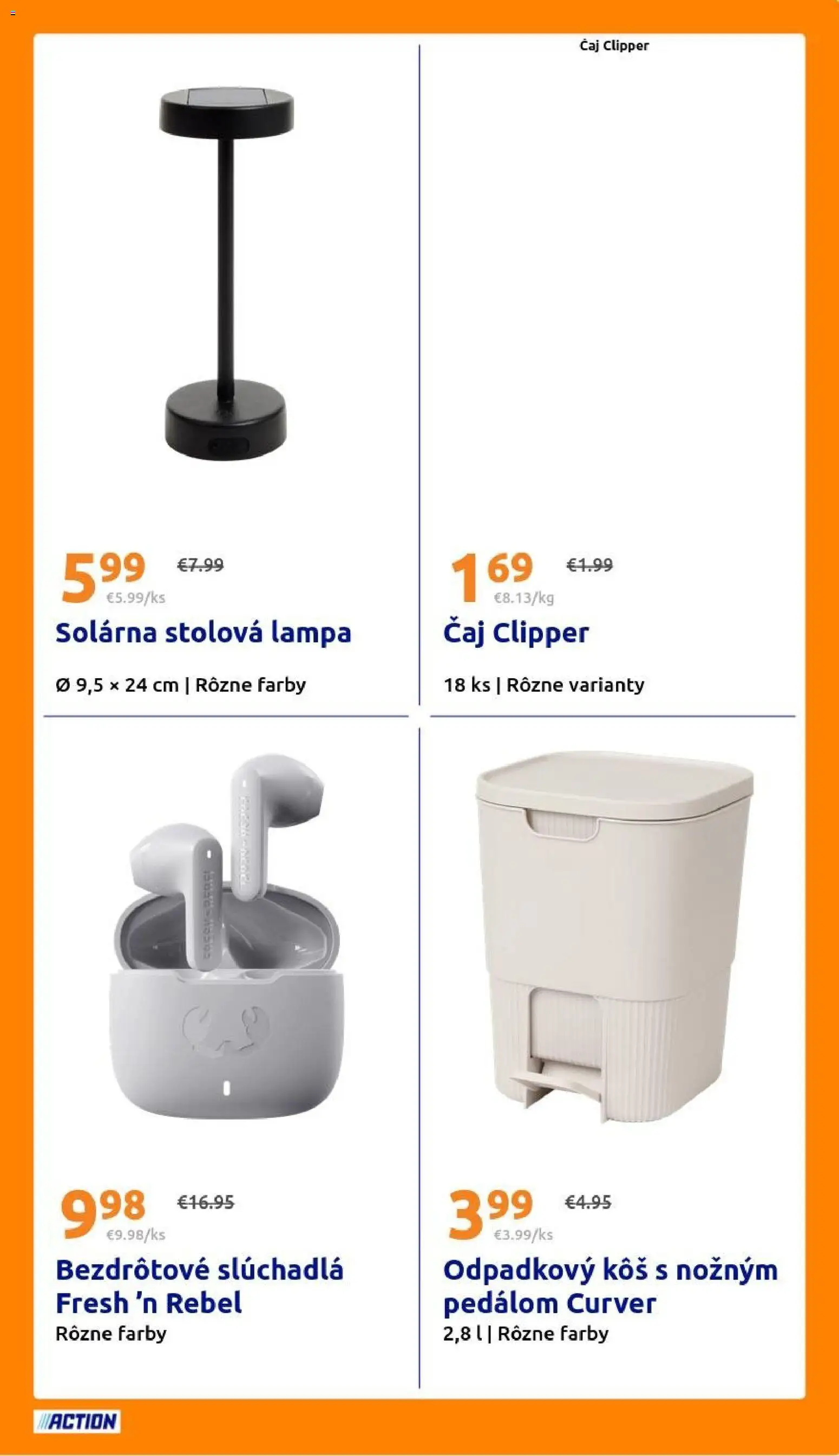 Nové Action akcie – leták je platný od 12.08.2026 | Strana: 29 | Produkty: Lampa, Stolová lampa, Slúchadlá