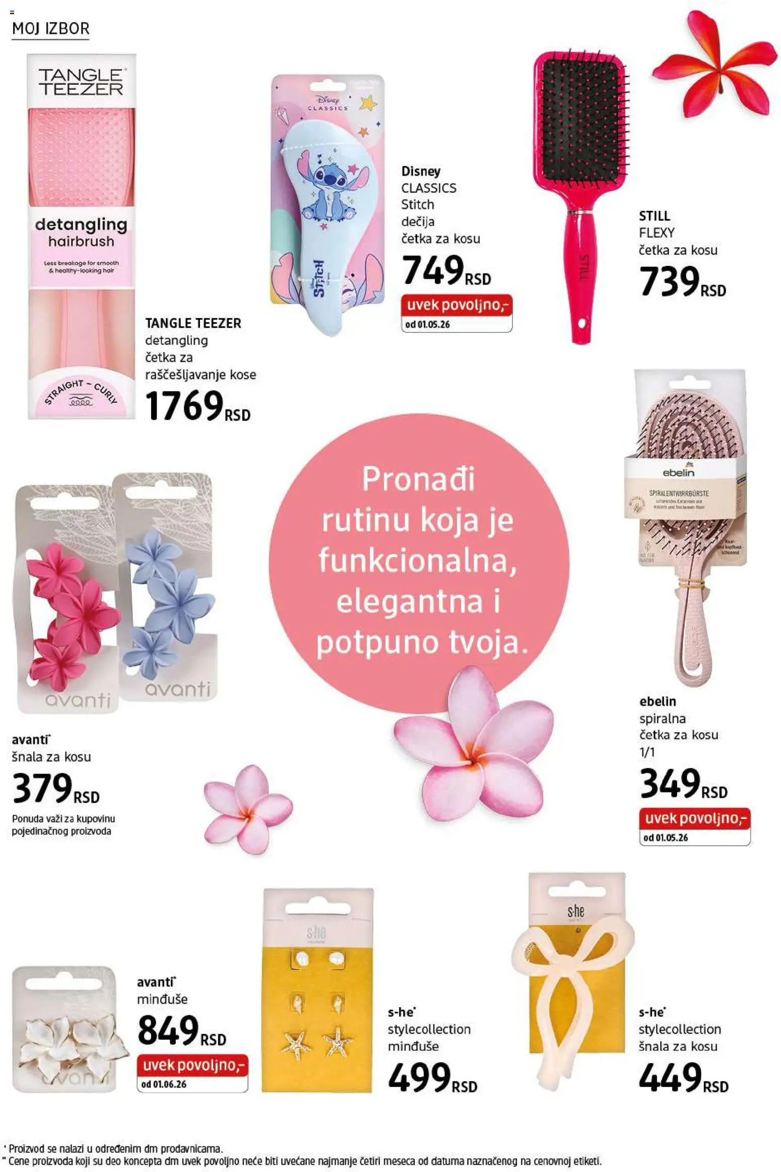 DM Drogerie katalog - važi od 01.06.2026 | Strana: 20 | Proizvode: Cetka za kosu, Četka
