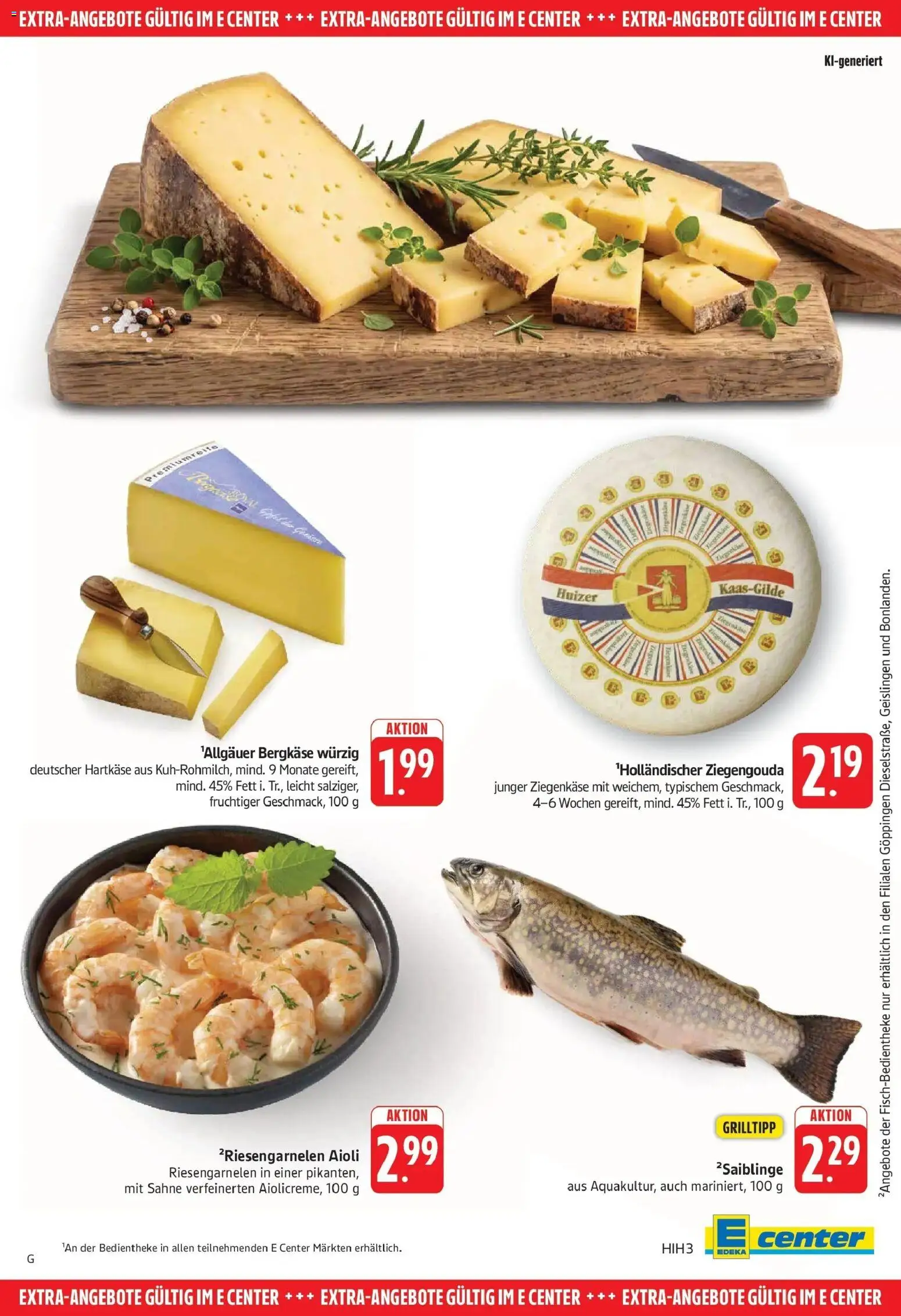 Edeka Prospekt Eislingen (ab 31.08.2026) » Angebote Online | Seite: 23 | Produkte: Ziegenkäse, Sahne