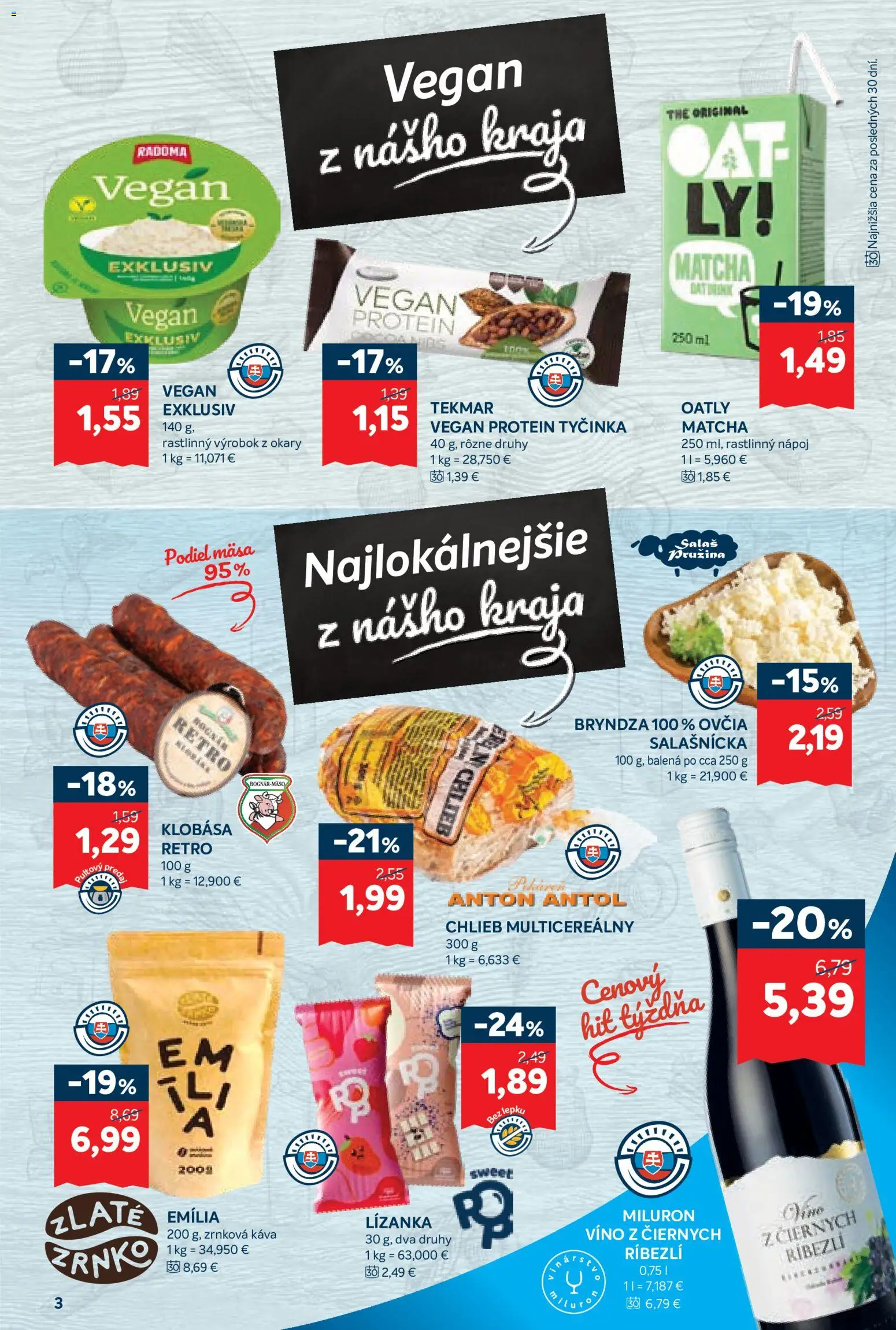 Nové Kraj akcie – leták je platný od 10.09.2026 | Strana: 5 | Produkty: Káva, Víno, Klobása, Bryndza