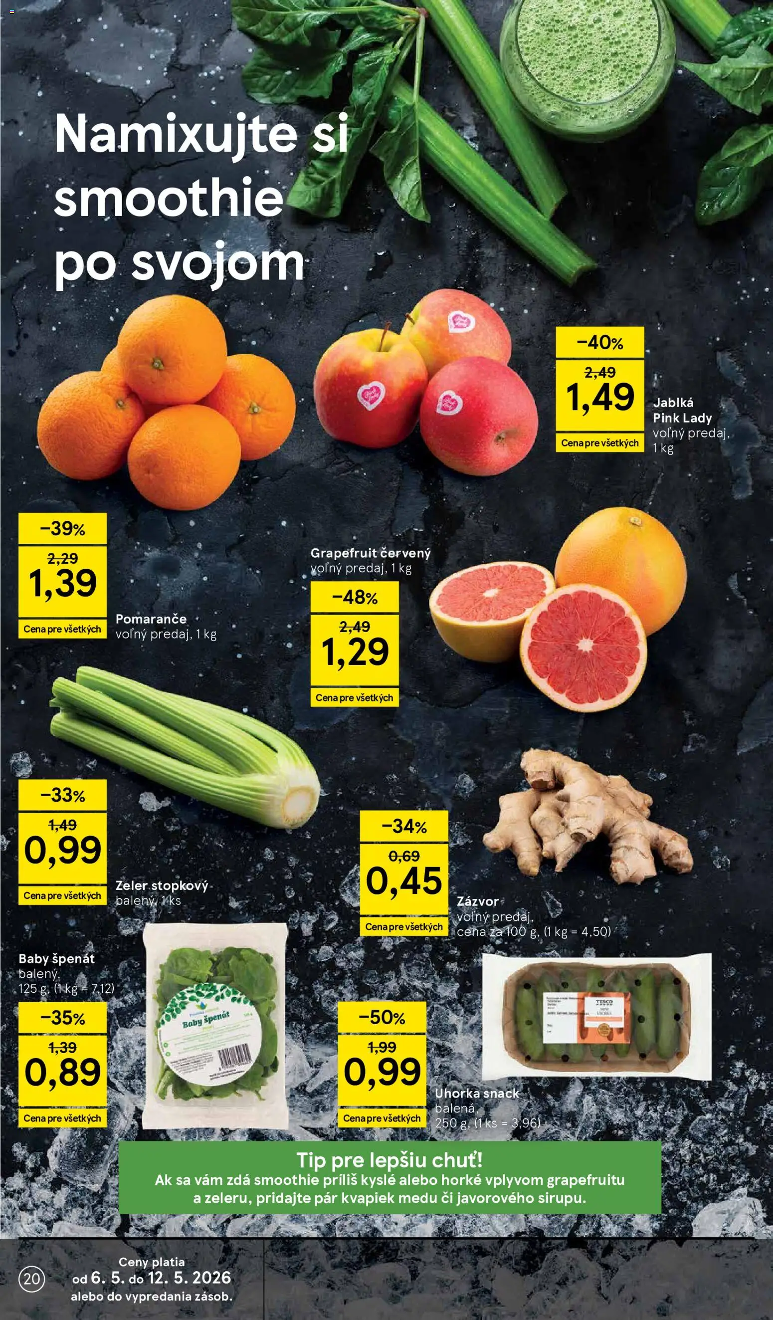 Nové Tesco akcie – leták je platný od 06.05.2026 | Strana: 20