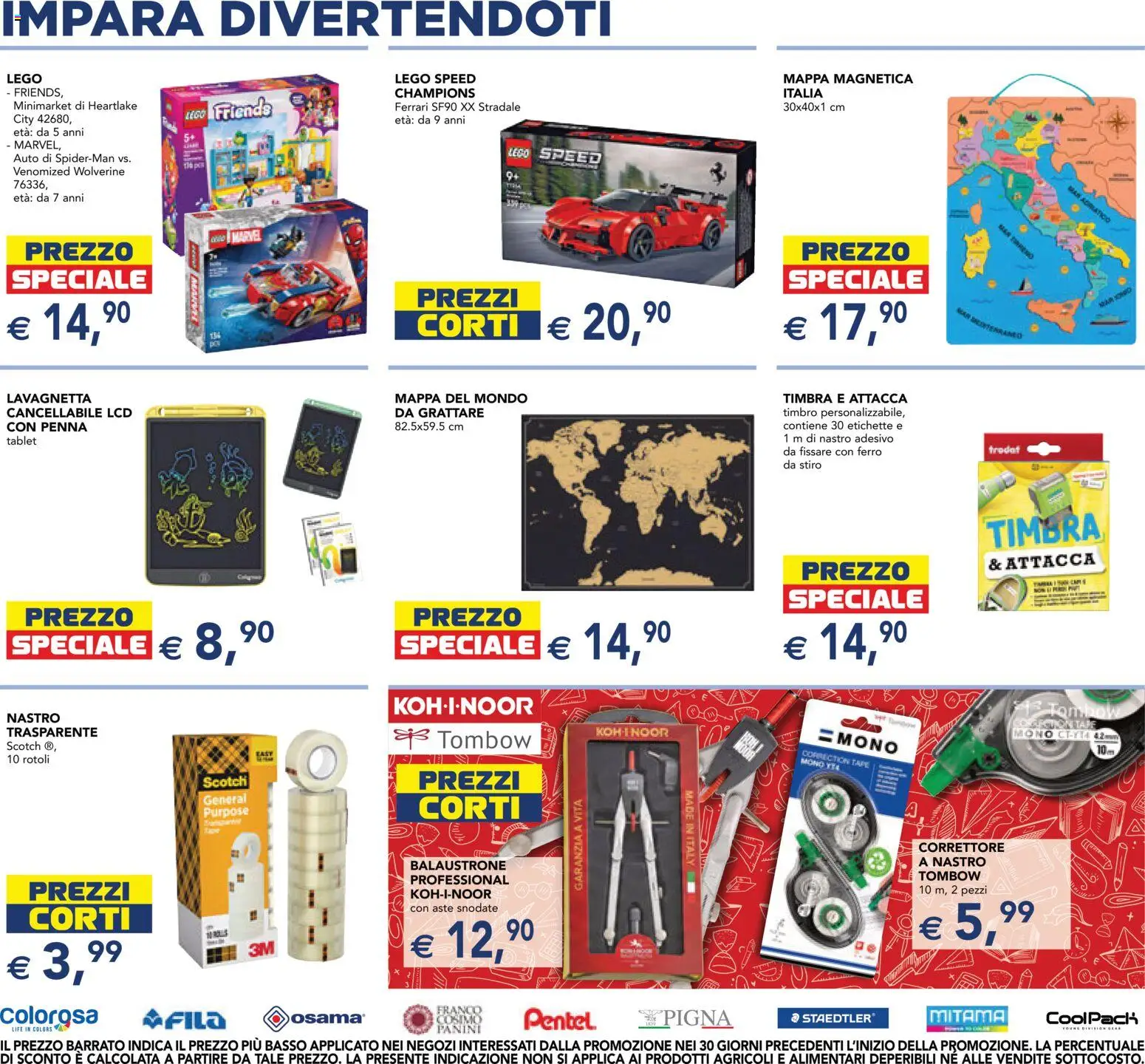Volantino Esselunga S del 24/08/2026 | Pagina: 13 | Prodotti: Tablet, Ferro, Correttore, LEGO