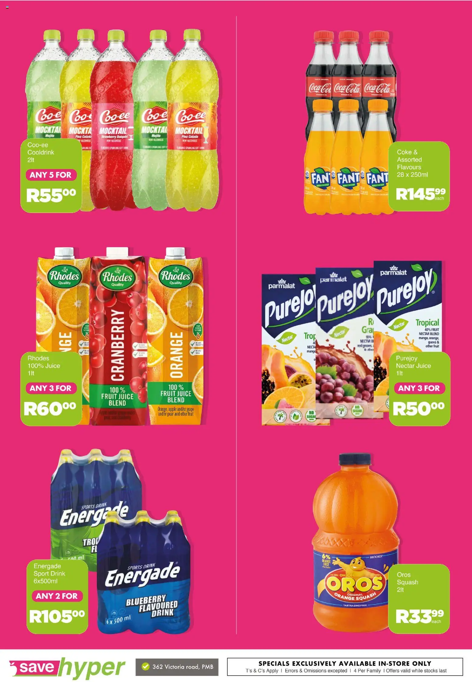 New Save catalogue – valid from 20/10/2026 | Page: 16 | Products: Fan, Coke, Juice, Sports drink