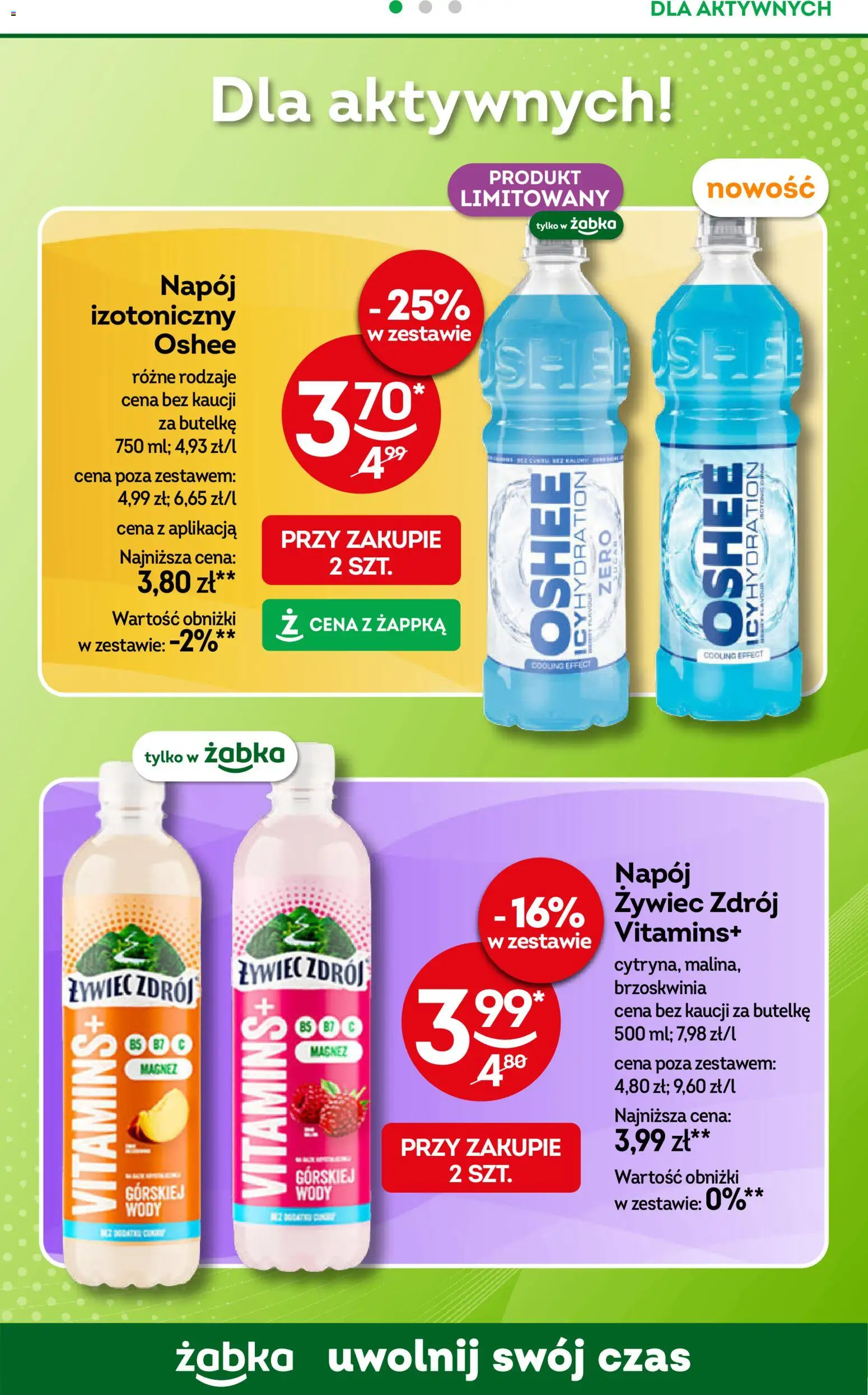 Żabka gazetka od 29.07.2026 | Strona: 79 | Produkty: Brzoskwinia, Oshee