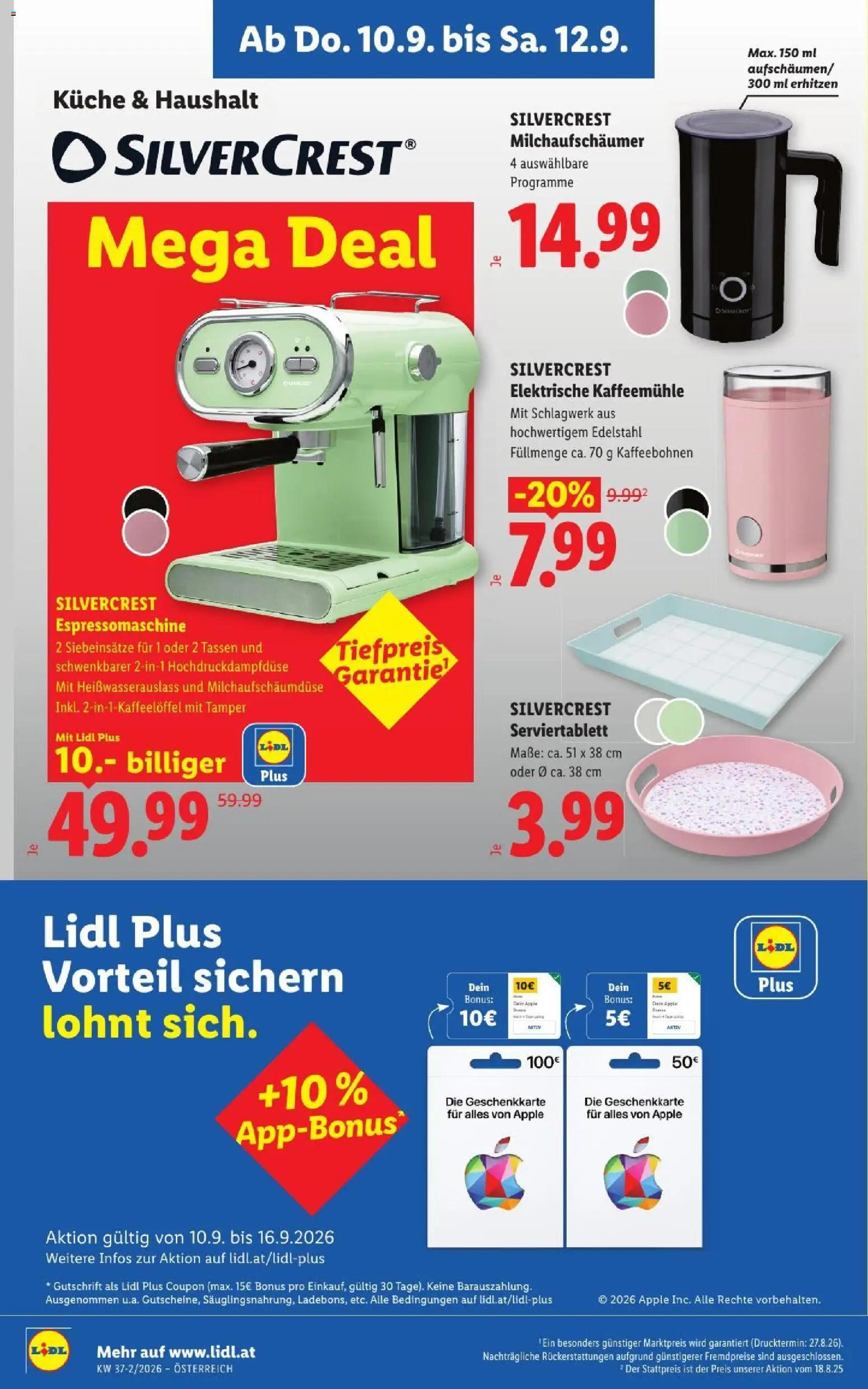 Lidl - Flugblatt gültig ab 10.09.2026 | Seite: 26 | Produkte: Apple