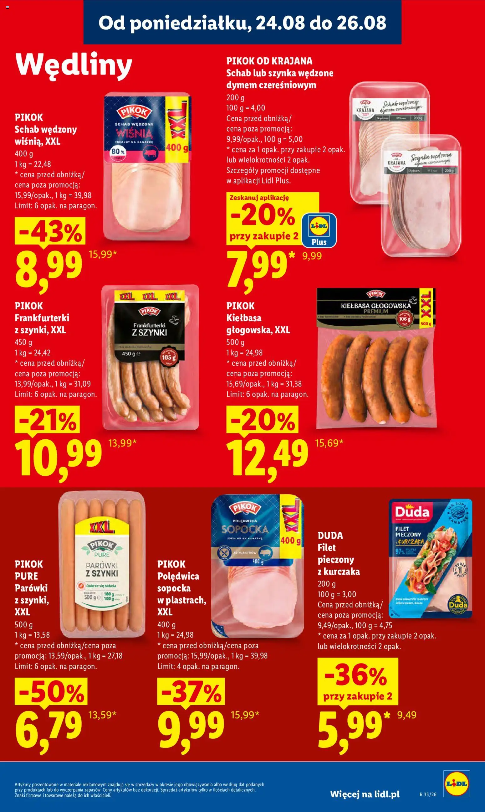 Lidl Polsko leták od 24.08.2026 | Strana: 49 | Produkty: Filet, Pikok