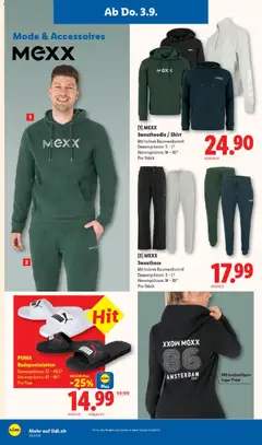 [1] MEXX, Sweathoodie / Shirt, Mit hohem Baumwollanteil, Damen grössen: S - L*, Herren grössen: M - XL*, Pro Stück ab 03.09.2026 gültig | Seite: 18
