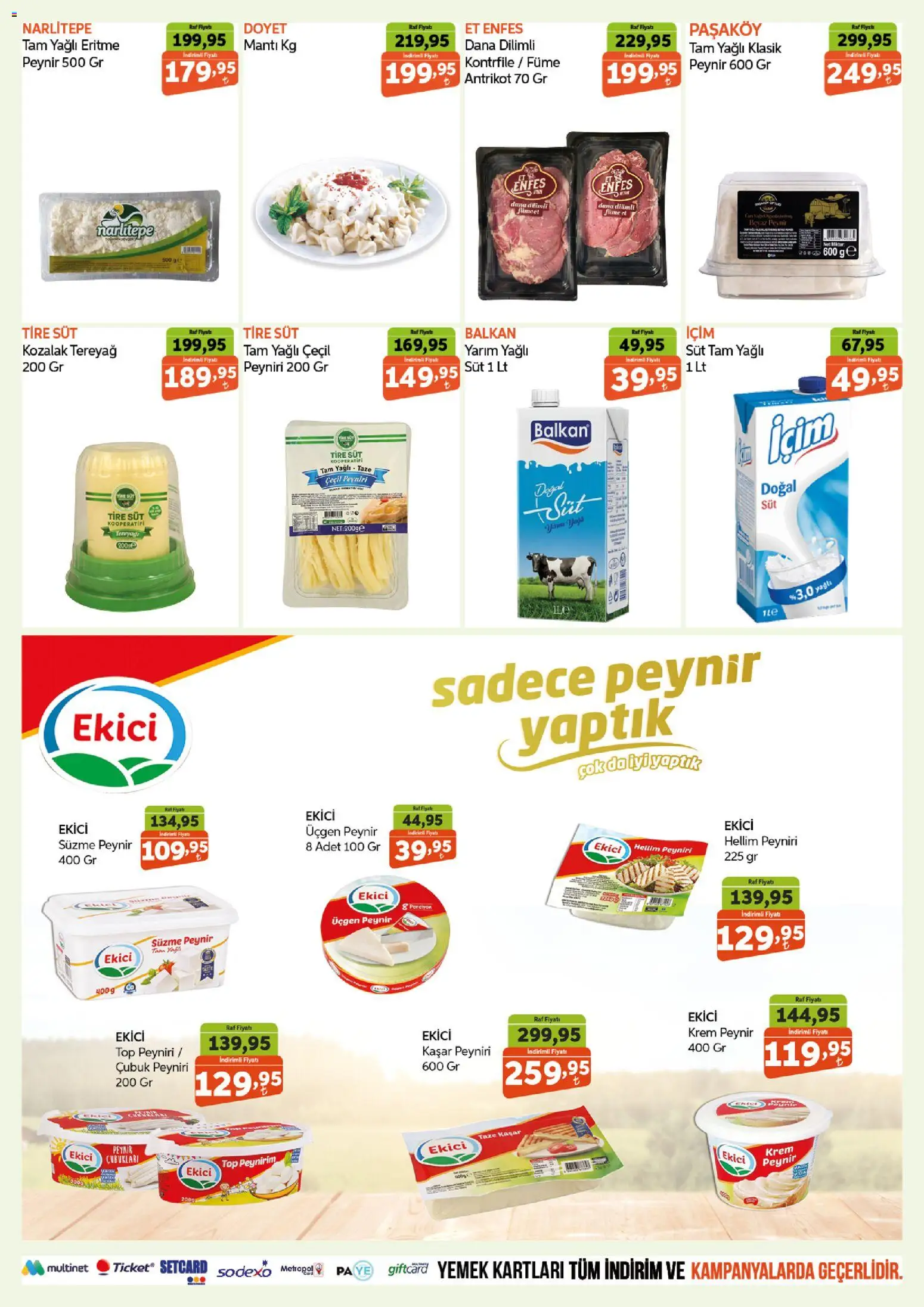 Biçen Market Katalog - 06 Ekim 2026 tarihinden itibaren geçerlidir | Sayfa: 3 | Ürünler: Raf, Krem, Süt, Süzme peynir
