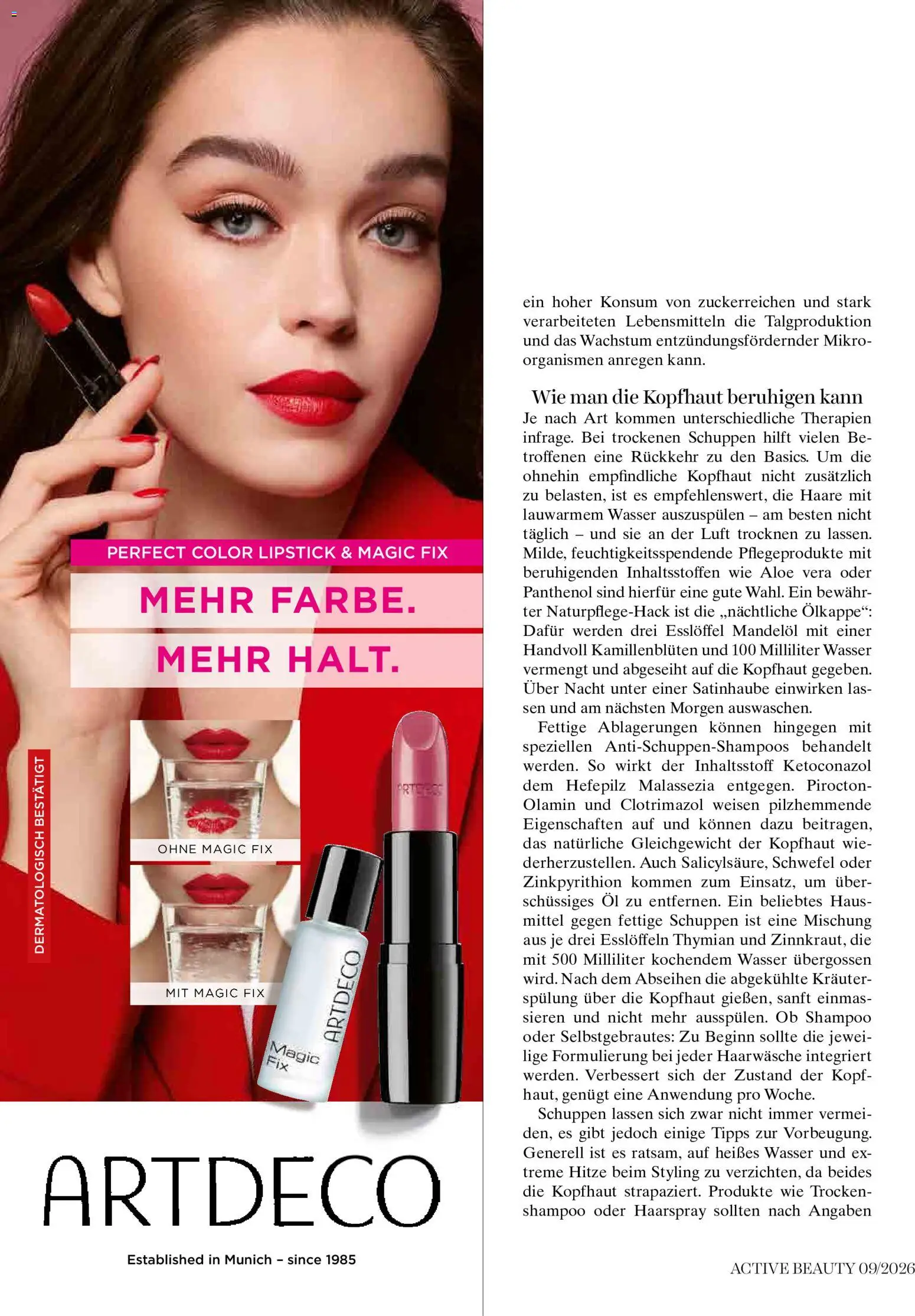 dm drogerie markt Active Beauty Magazin 09/2026 gültig ab 01.09.2026 | Seite: 54 | Produkte: Wasser, Spülung, Haarspray, Öl