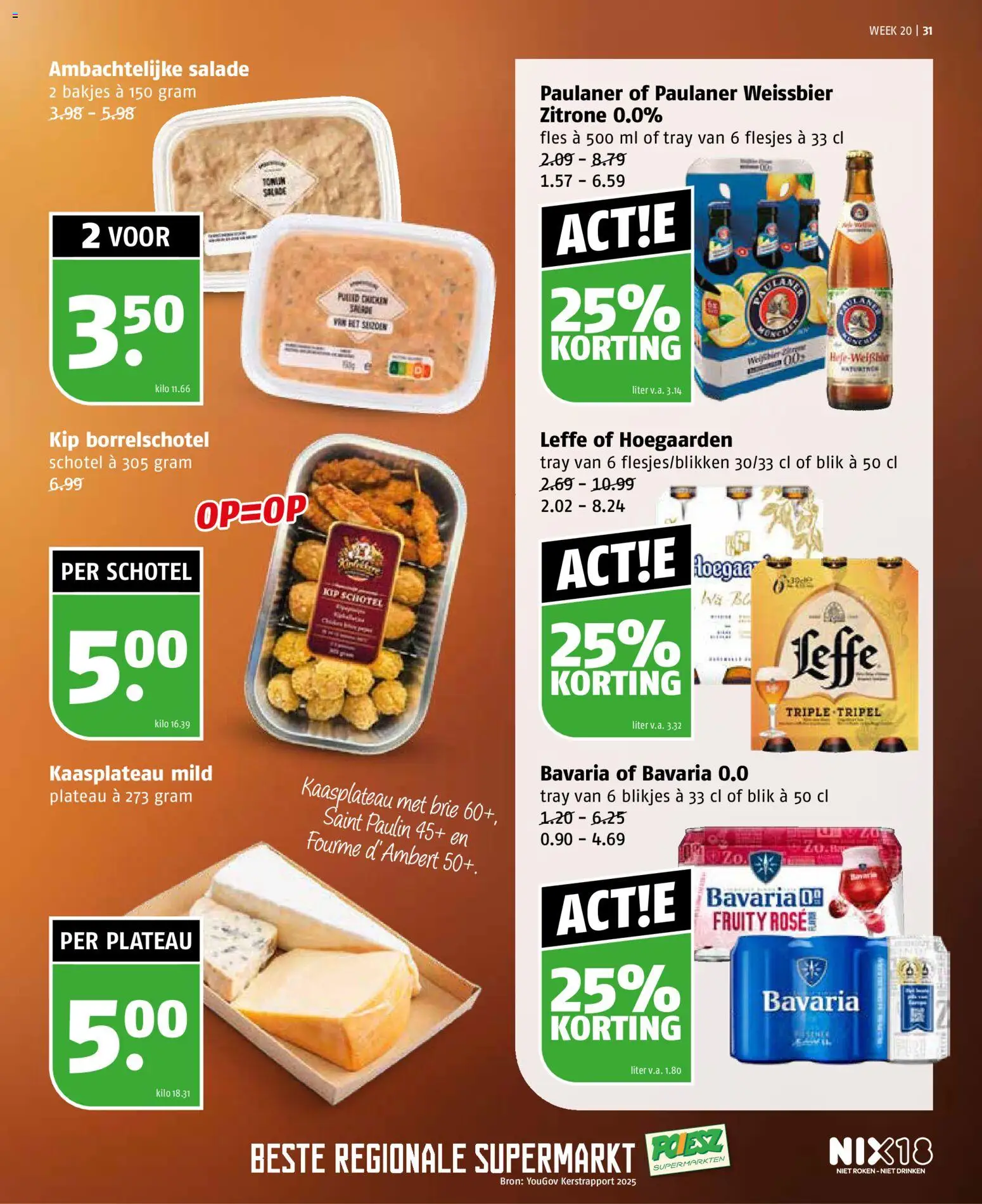 {H1} | Pagina: 31 | Producten: Fles, Salade, Brie, Kip