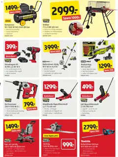 Jula erbjudanden - Förhandsvisning av reklamblad från butik Jula aktuell från 24/09/2026 | Sida: 7 | Produkter: Häcksax, Kompressor, Röjsåg, Tillbehör